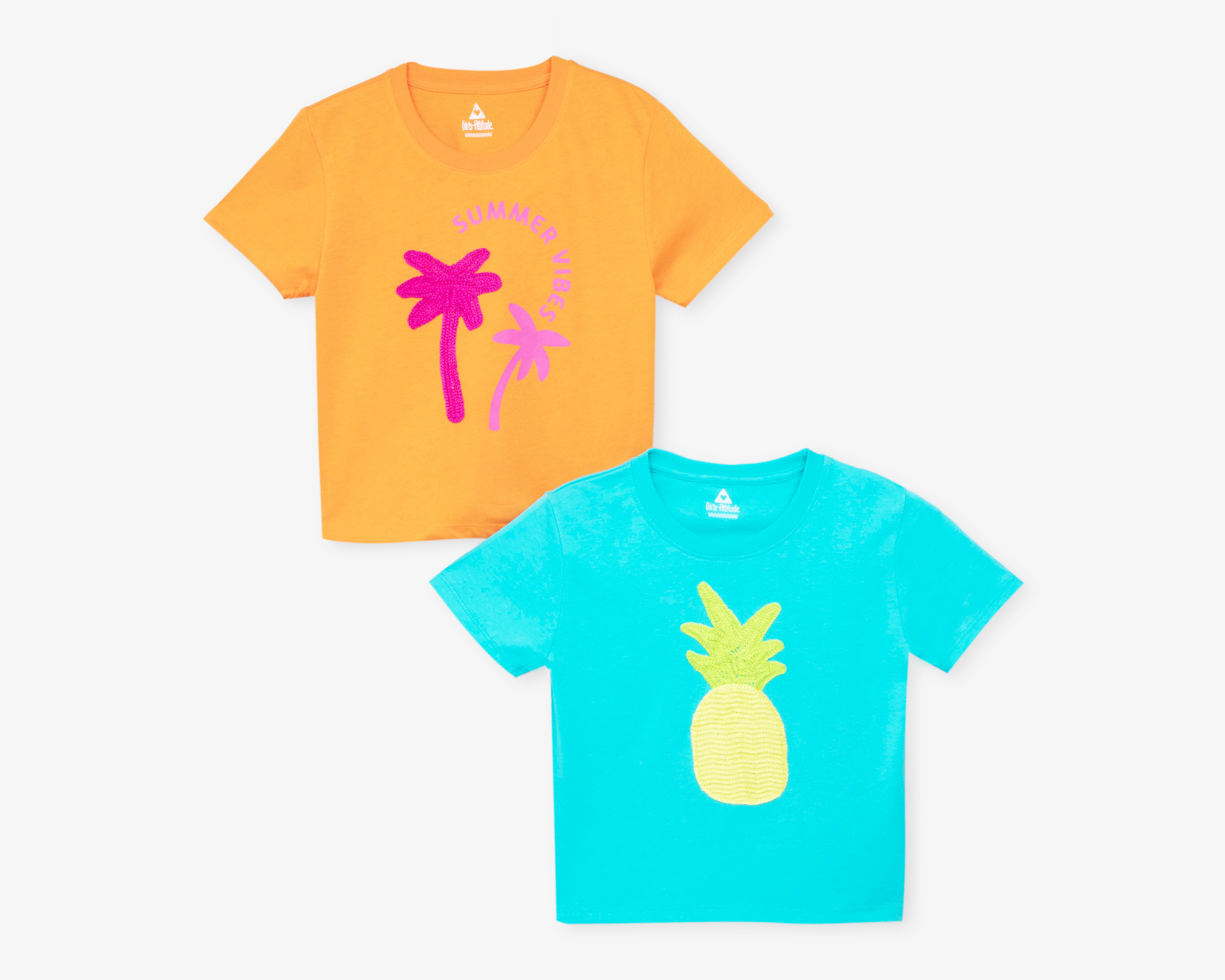 Playera Girls Attitude para Niña 2 Piezas