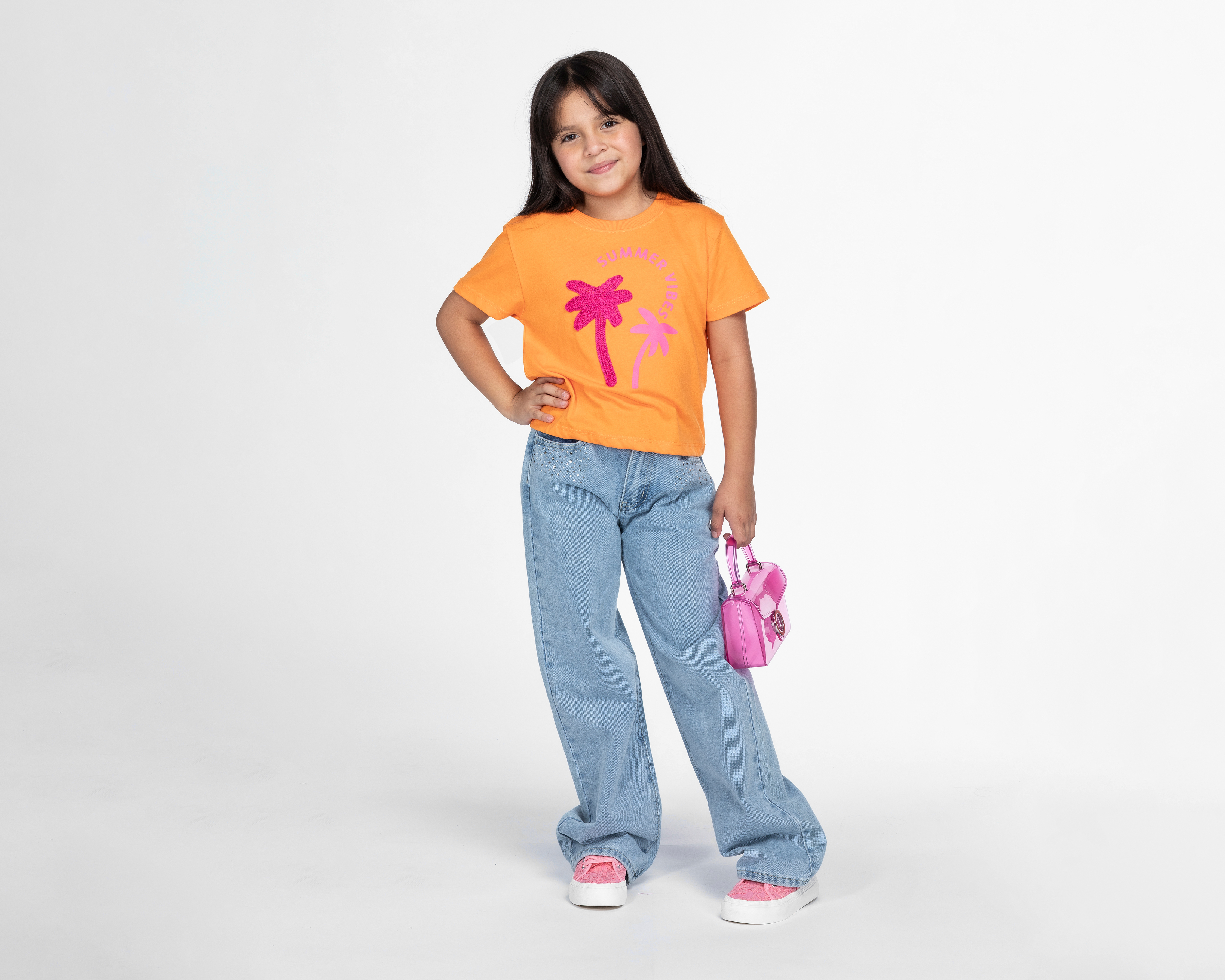 Foto 4 pulgar | Foto 3 | Playera Girls Attitude para Niña 2 Piezas