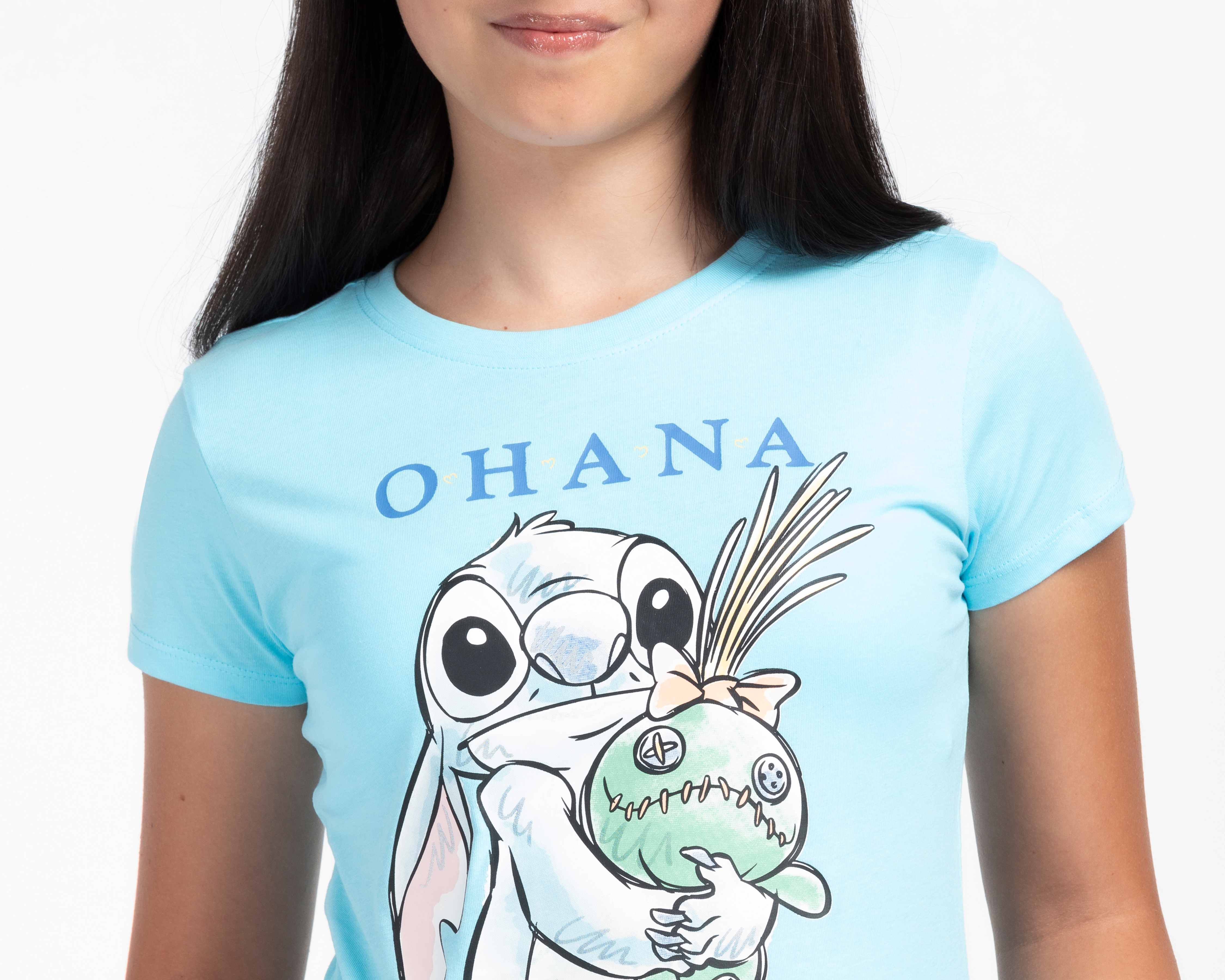 Foto 4 pulgar | Foto 3 | Playera Disney Lilo y Stitch Manga Corta para Niña