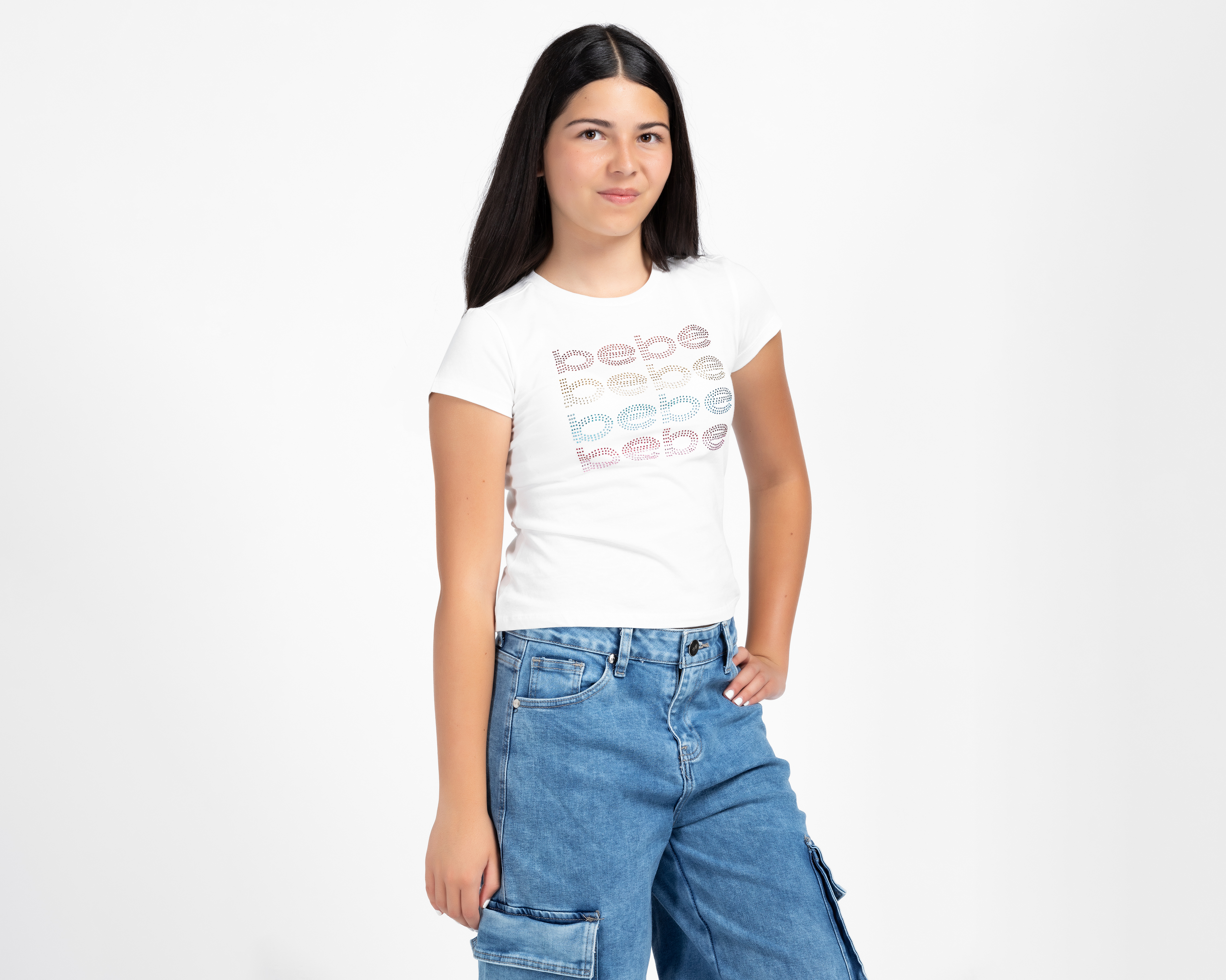 Foto 1 | Foto 1 | Playera Bebe Manga Corta Blanca para Niña