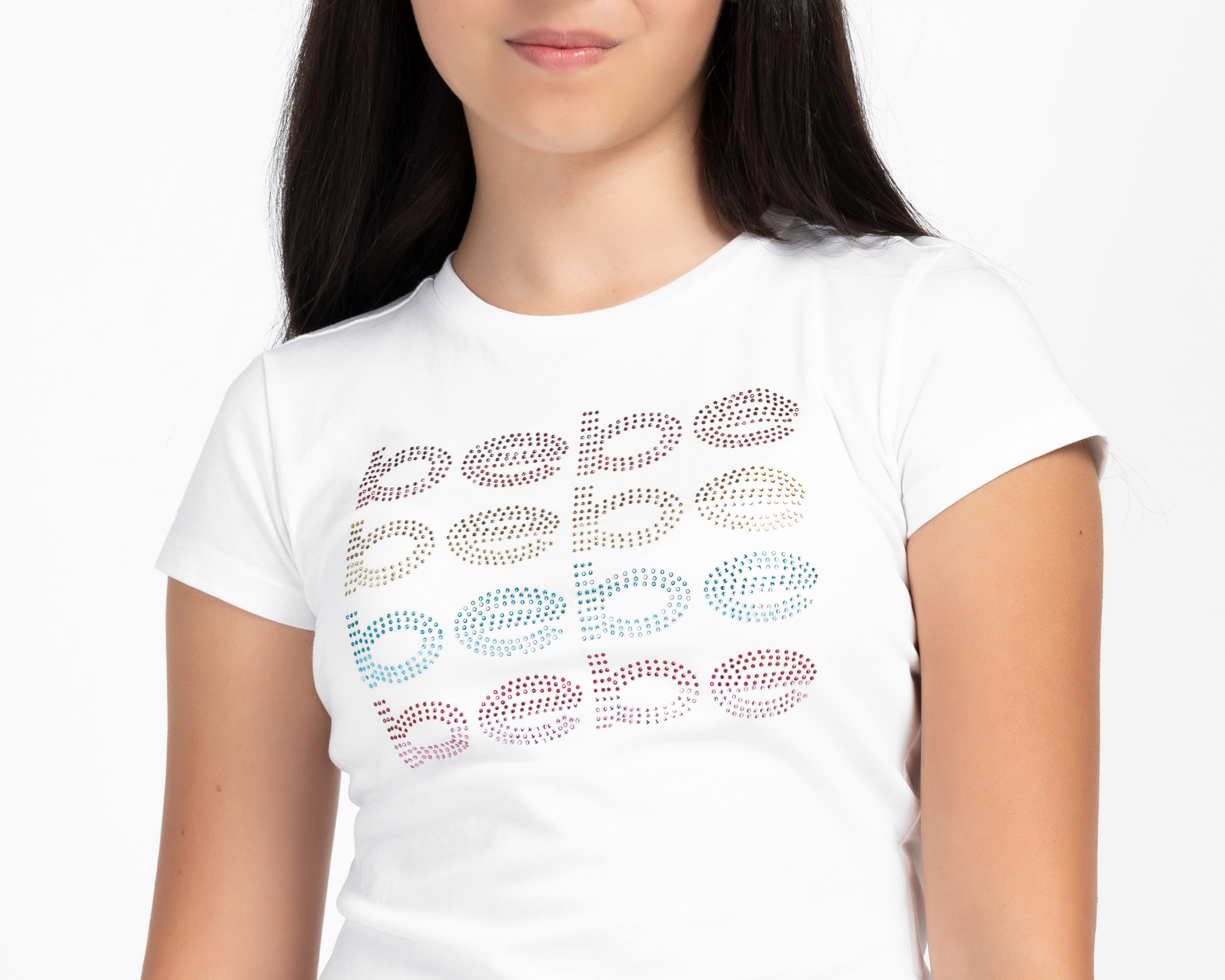 Foto 5 pulgar | Foto 4 | Playera Bebe Manga Corta Blanca para Niña