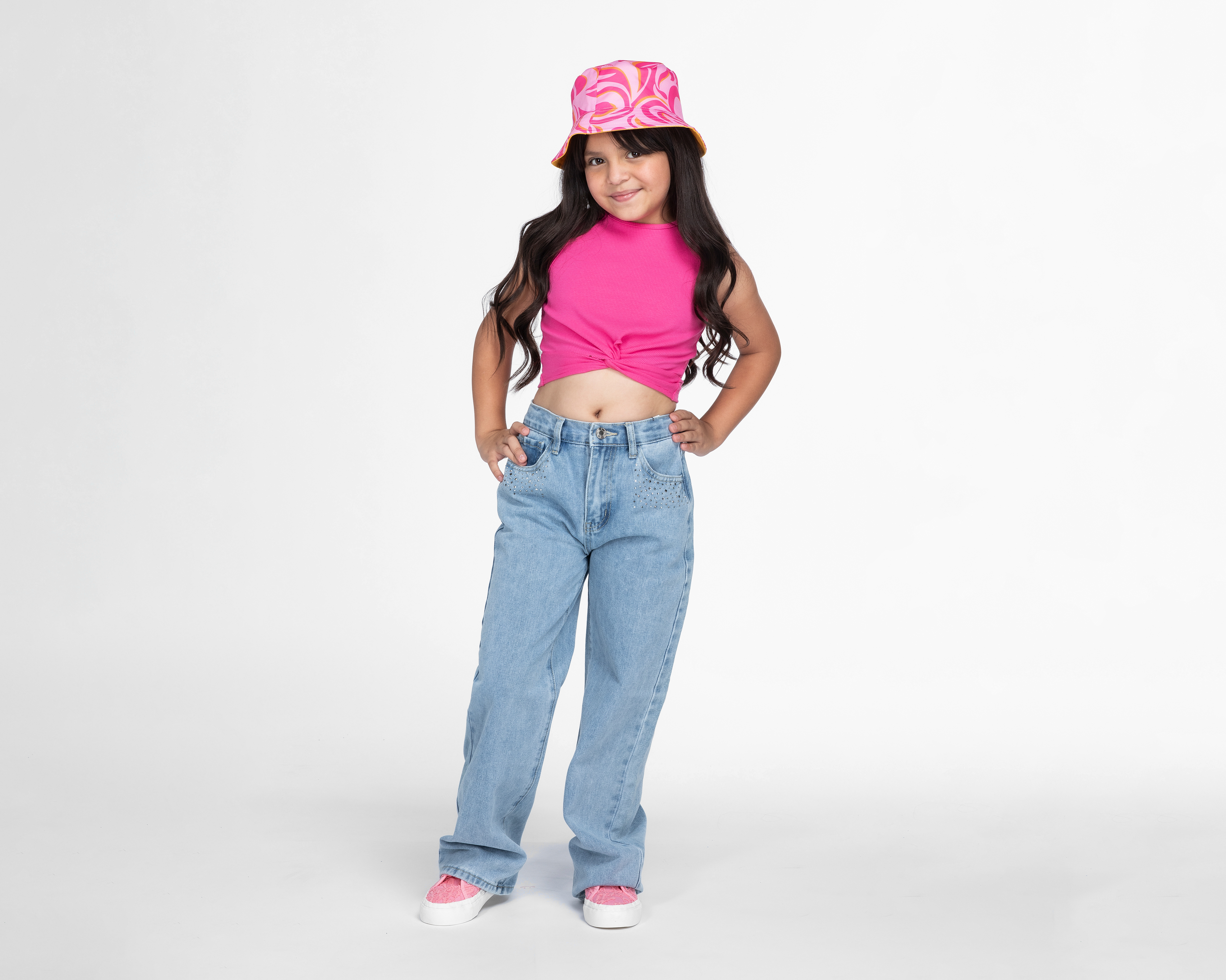 Foto 3 pulgar | Foto 2 | Pantalón Girls Attitude Recto para Niña