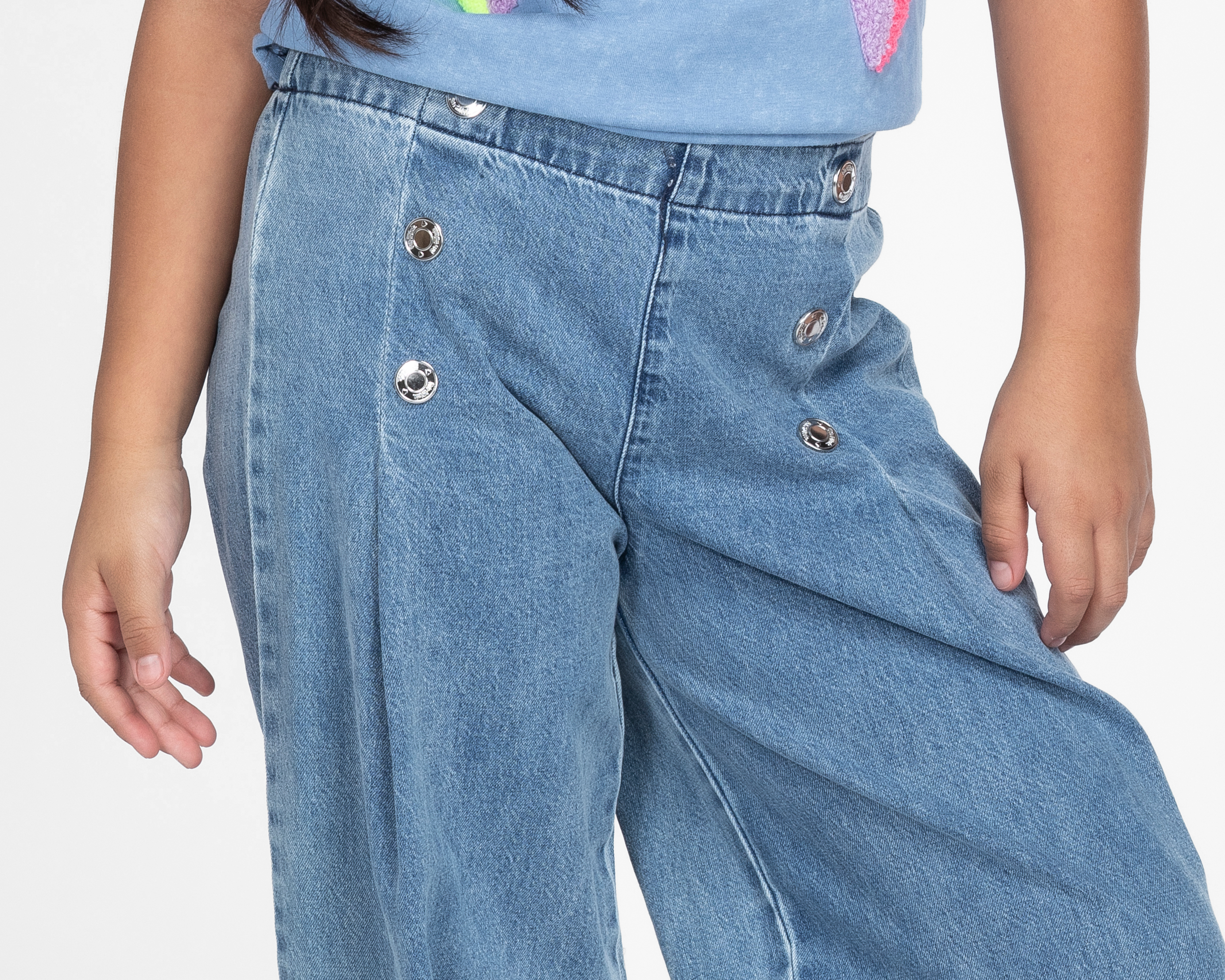 Foto 5 pulgar | Foto 4 | Pantalón Girls Attitude Wide Leg para Niña