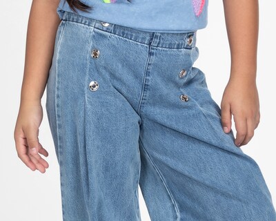 Foto 4 | Foto 4 | Pantalón Girls Attitude Wide Leg para Niña