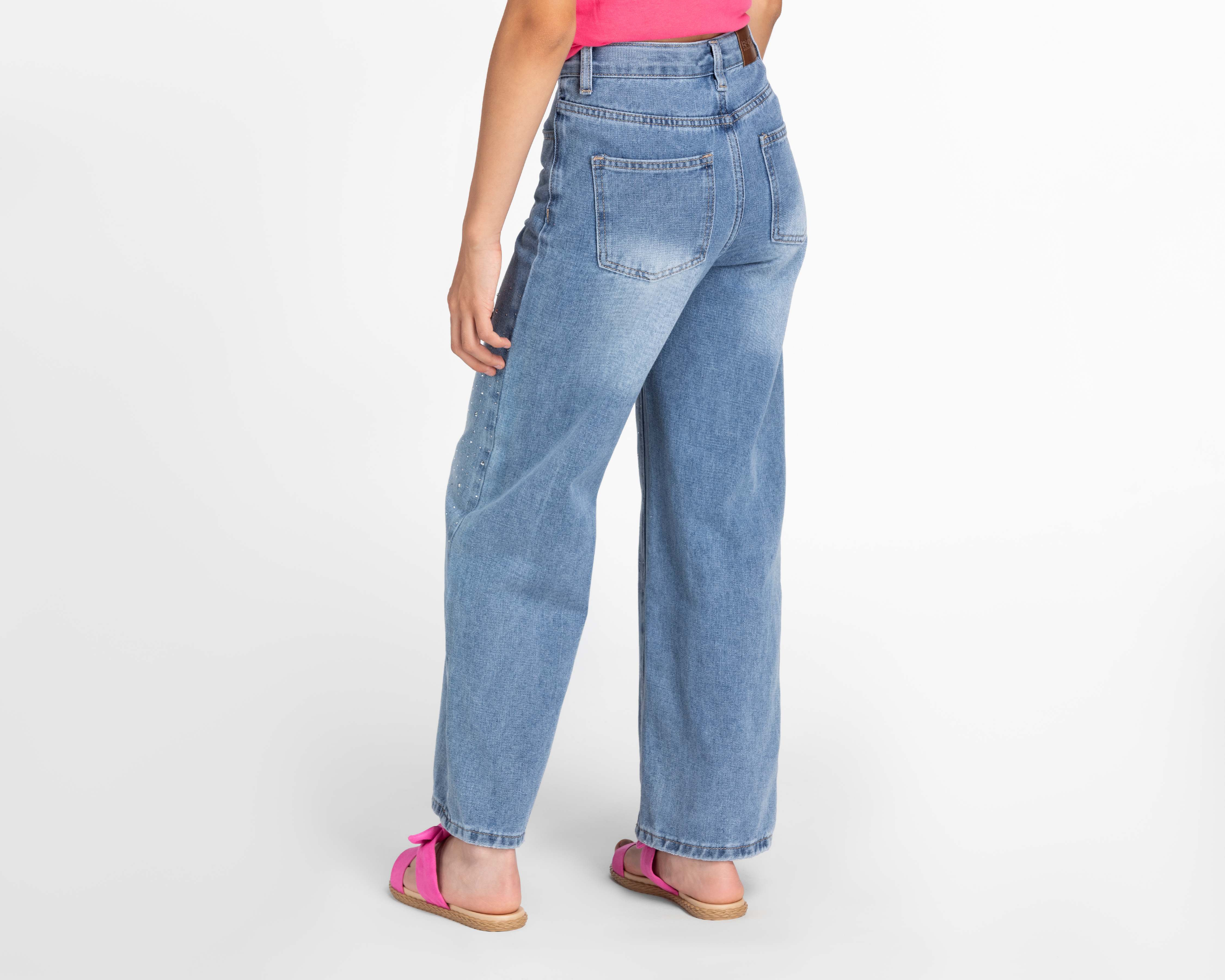 Foto 4 pulgar | Foto 3 | Pantalón 18 Forever Wide Leg para Niña