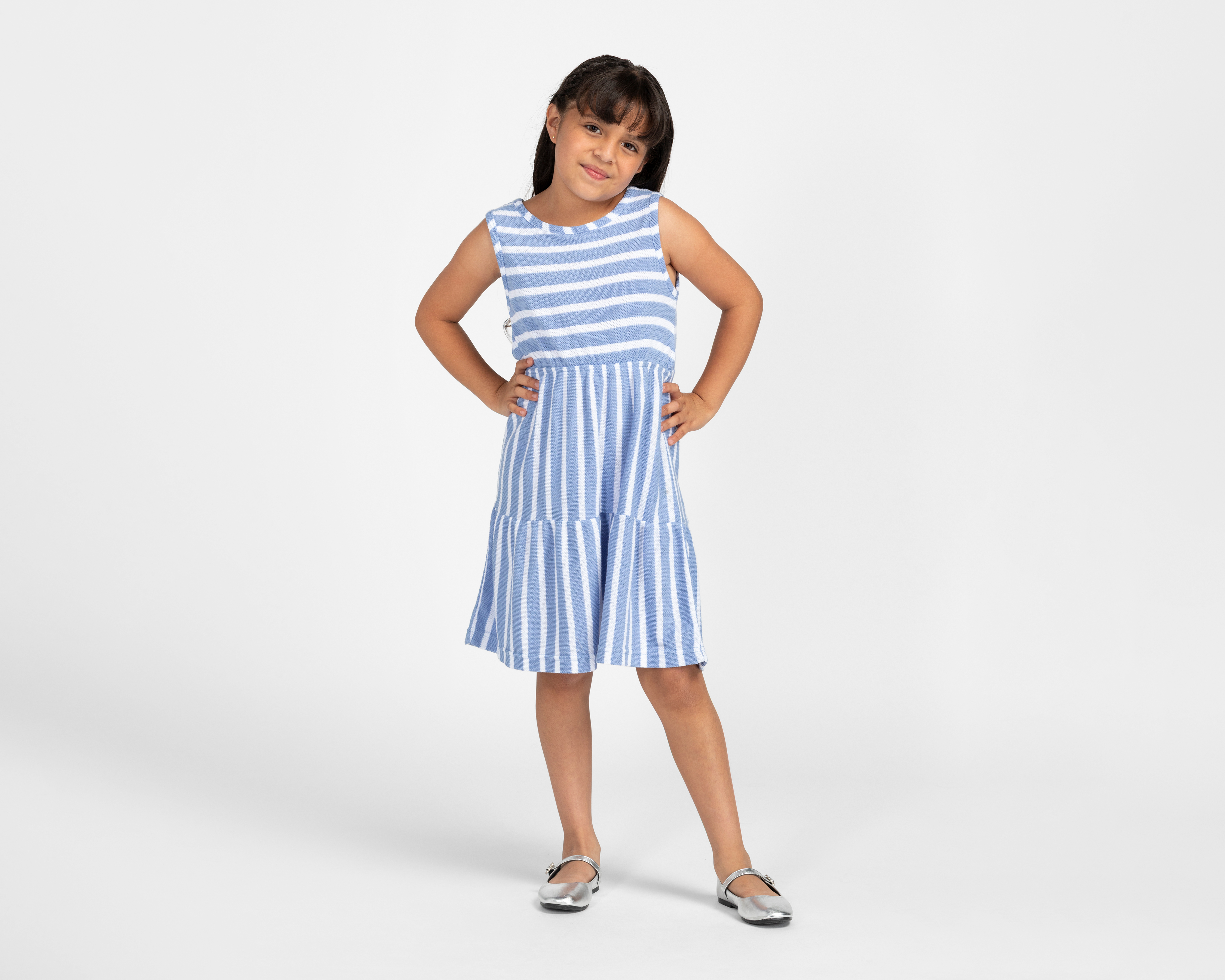 Foto 2 pulgar | Foto 1 | Vestido Azul Refill para Niña
