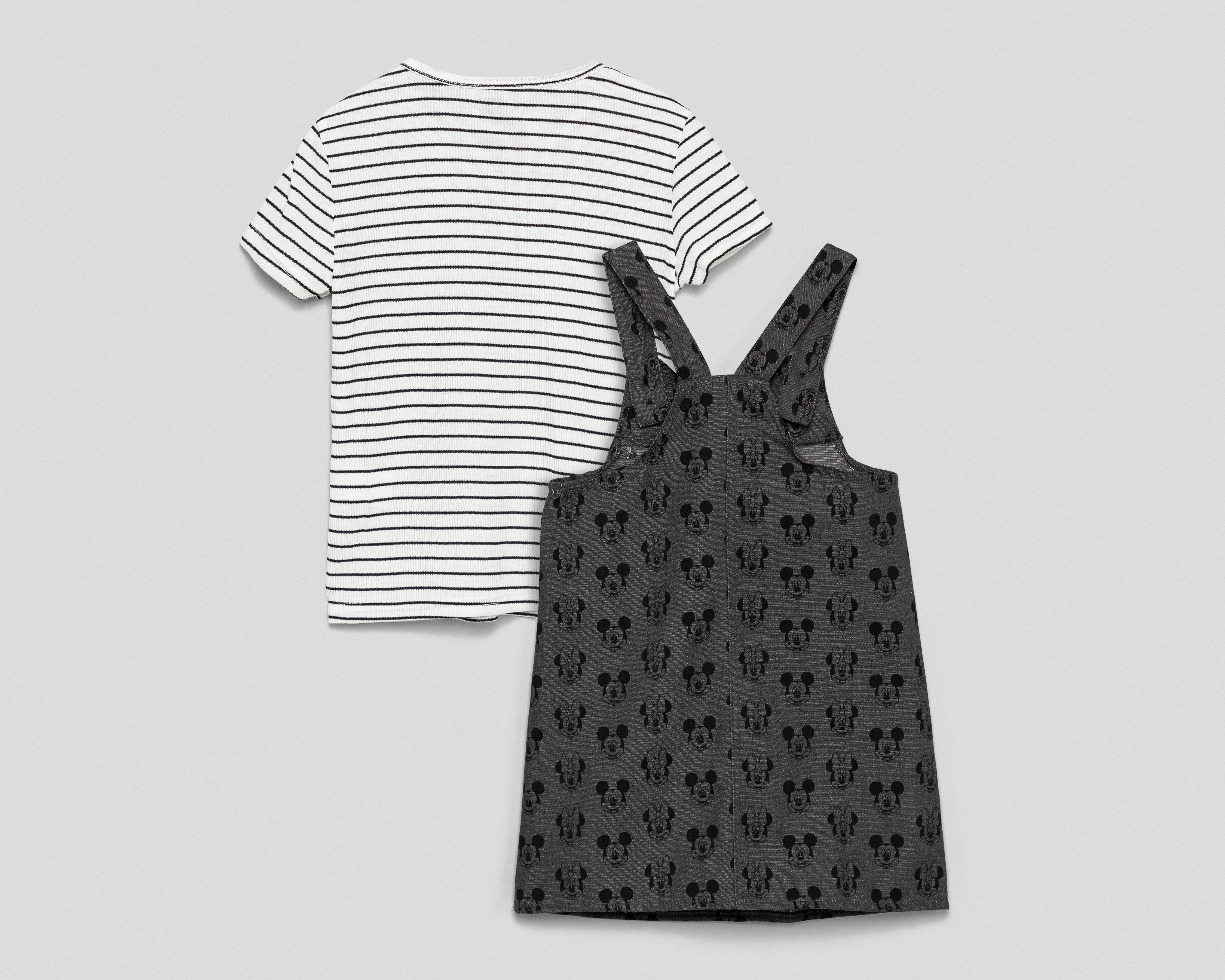 Foto 3 pulgar | Foto 2 | Vestido Gris Disney Minnie Mouse para Niña con Playera