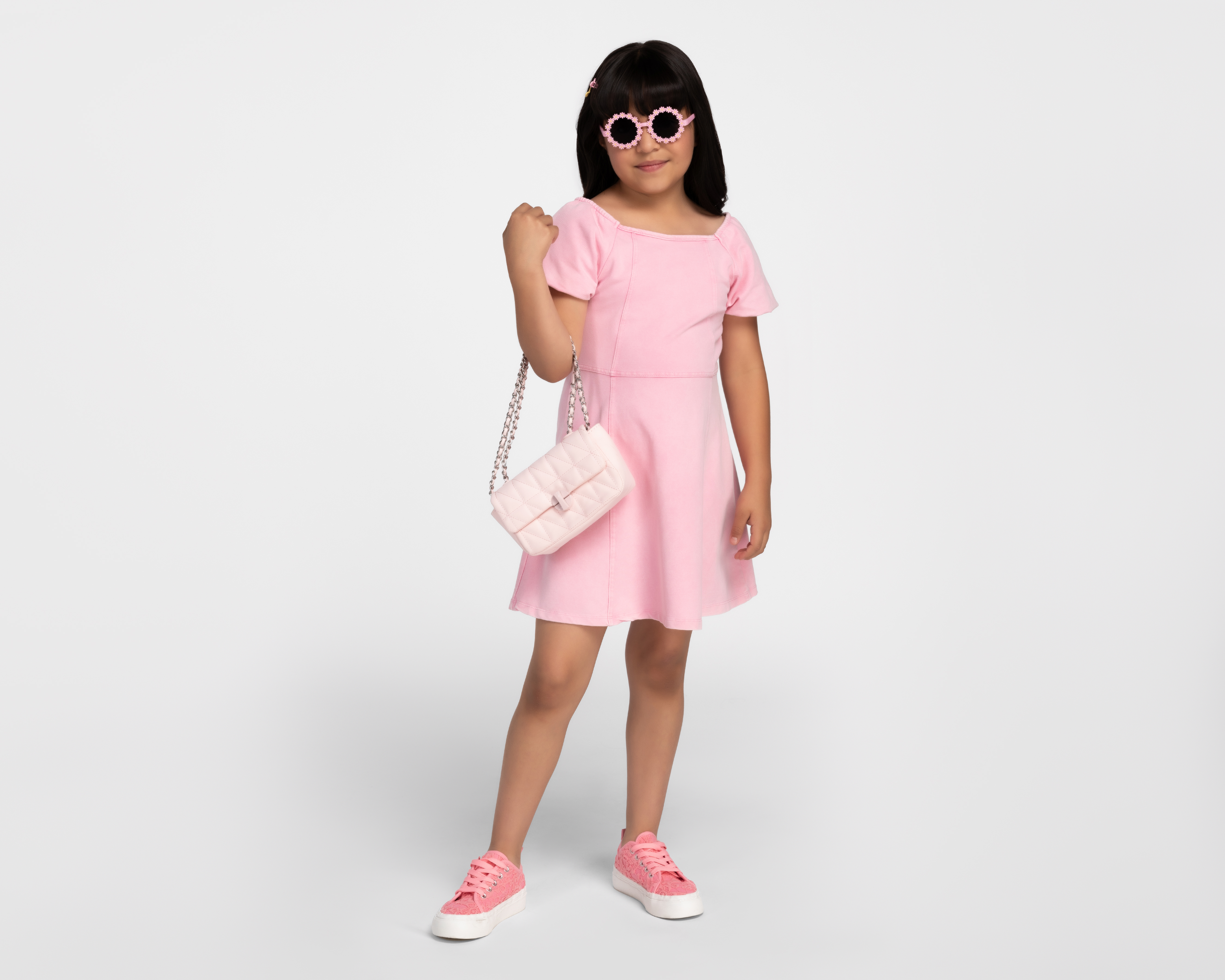 Foto 3 pulgar | Foto 2 | Vestido Rosa Girls Attitude para Niña