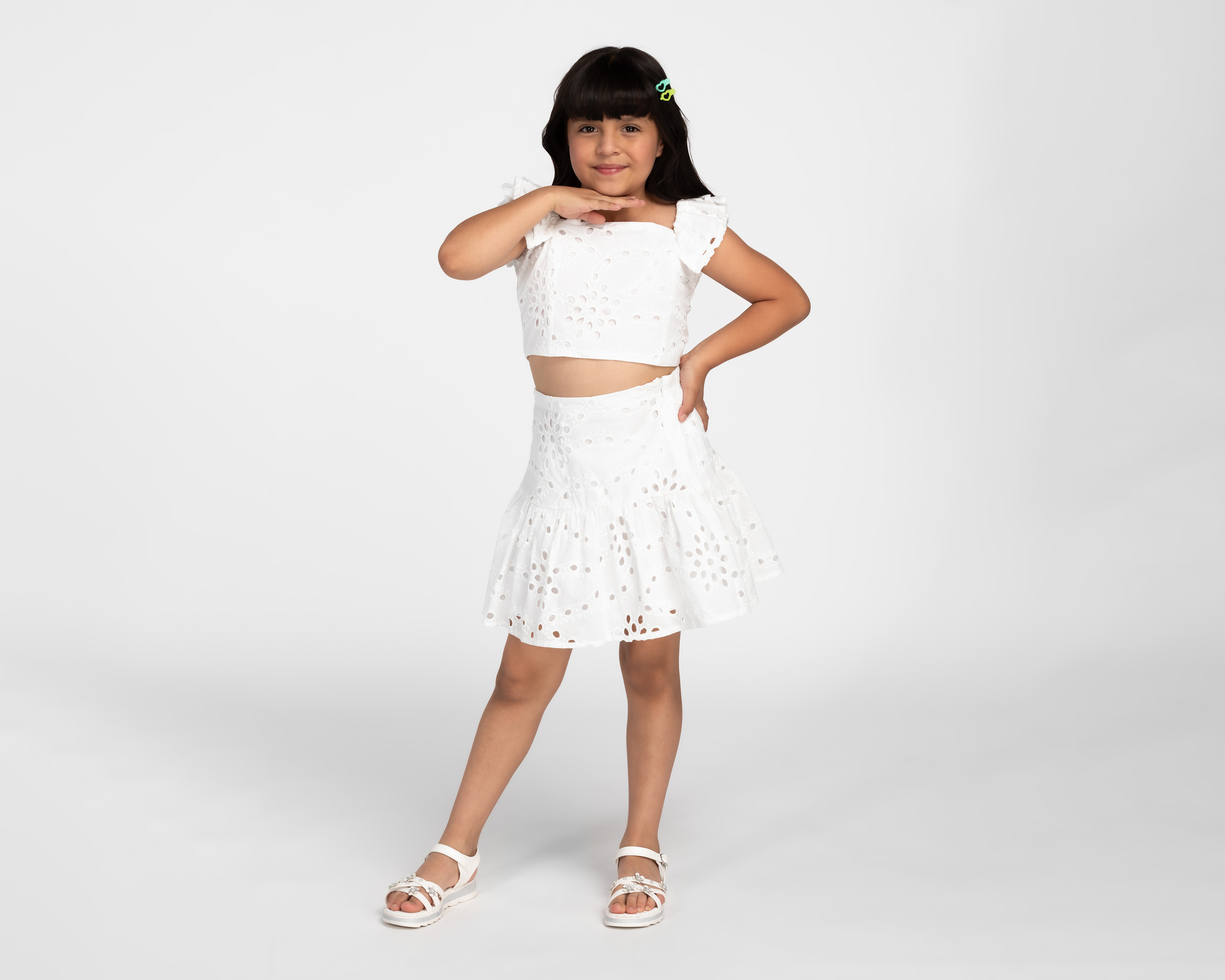 Crop Top y Falda Refill para Niña