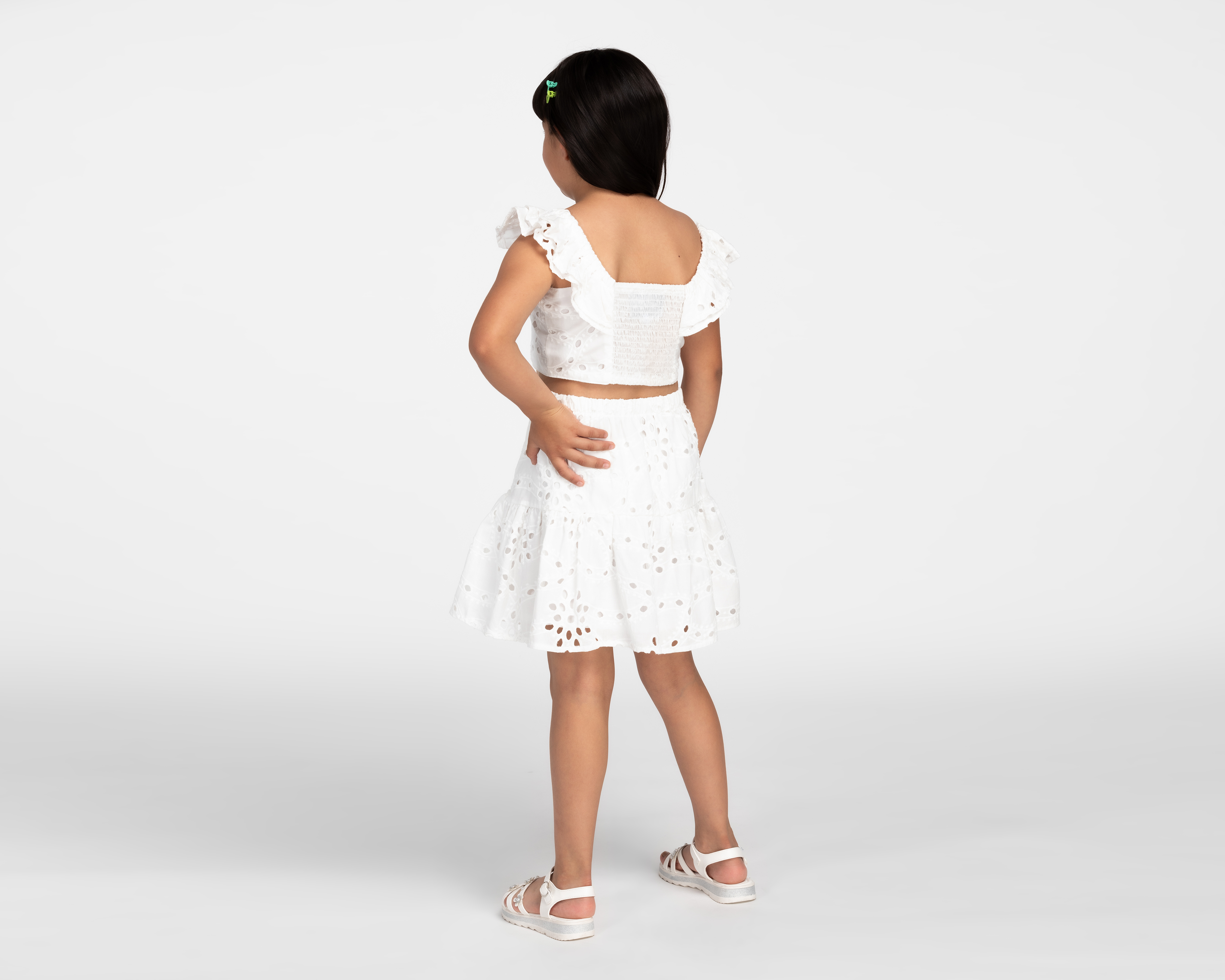 Foto 5 pulgar | Foto 3 | Crop Top y Falda Refill para Niña