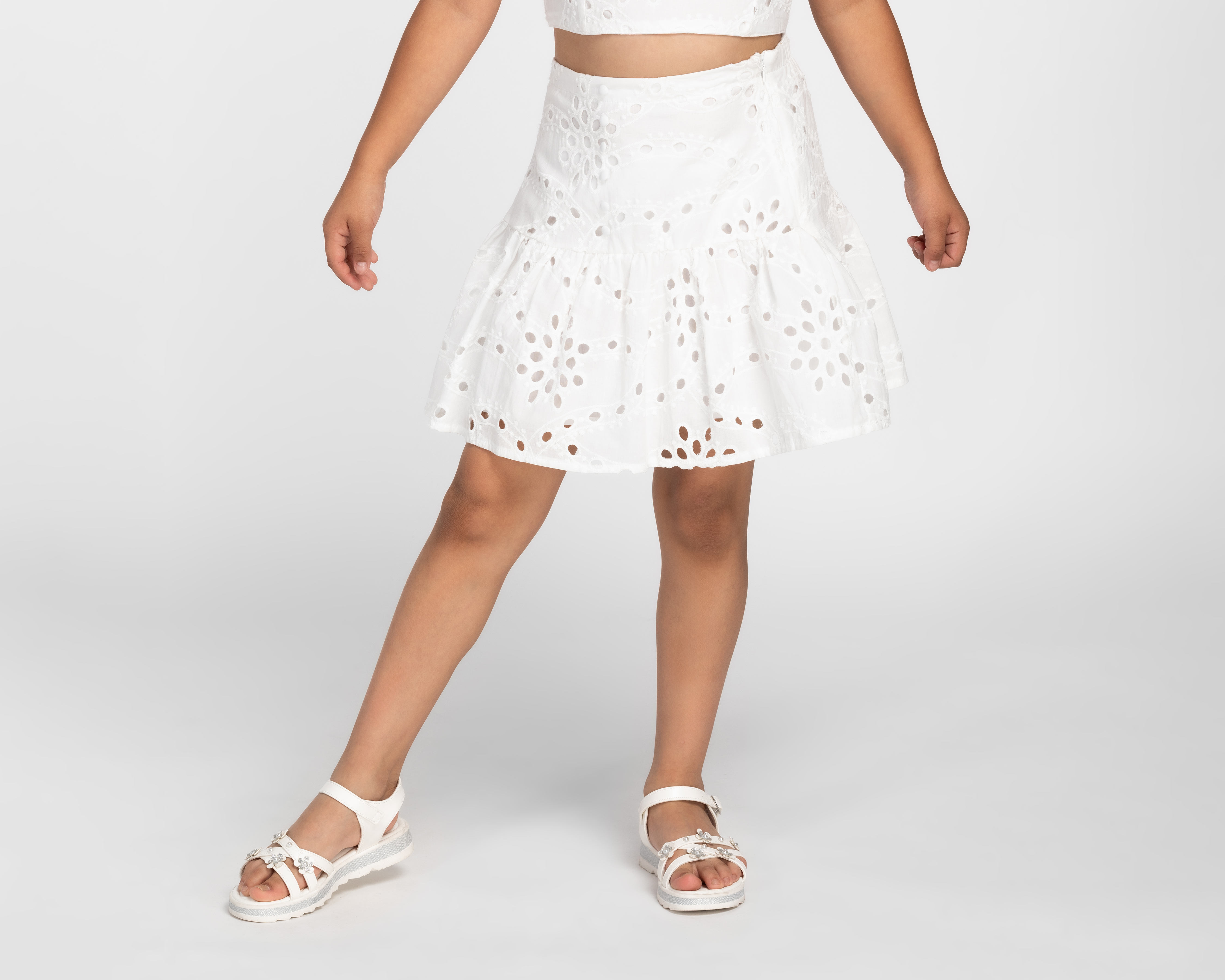 Foto 6 | Foto 5 | Crop Top y Falda Refill para Niña