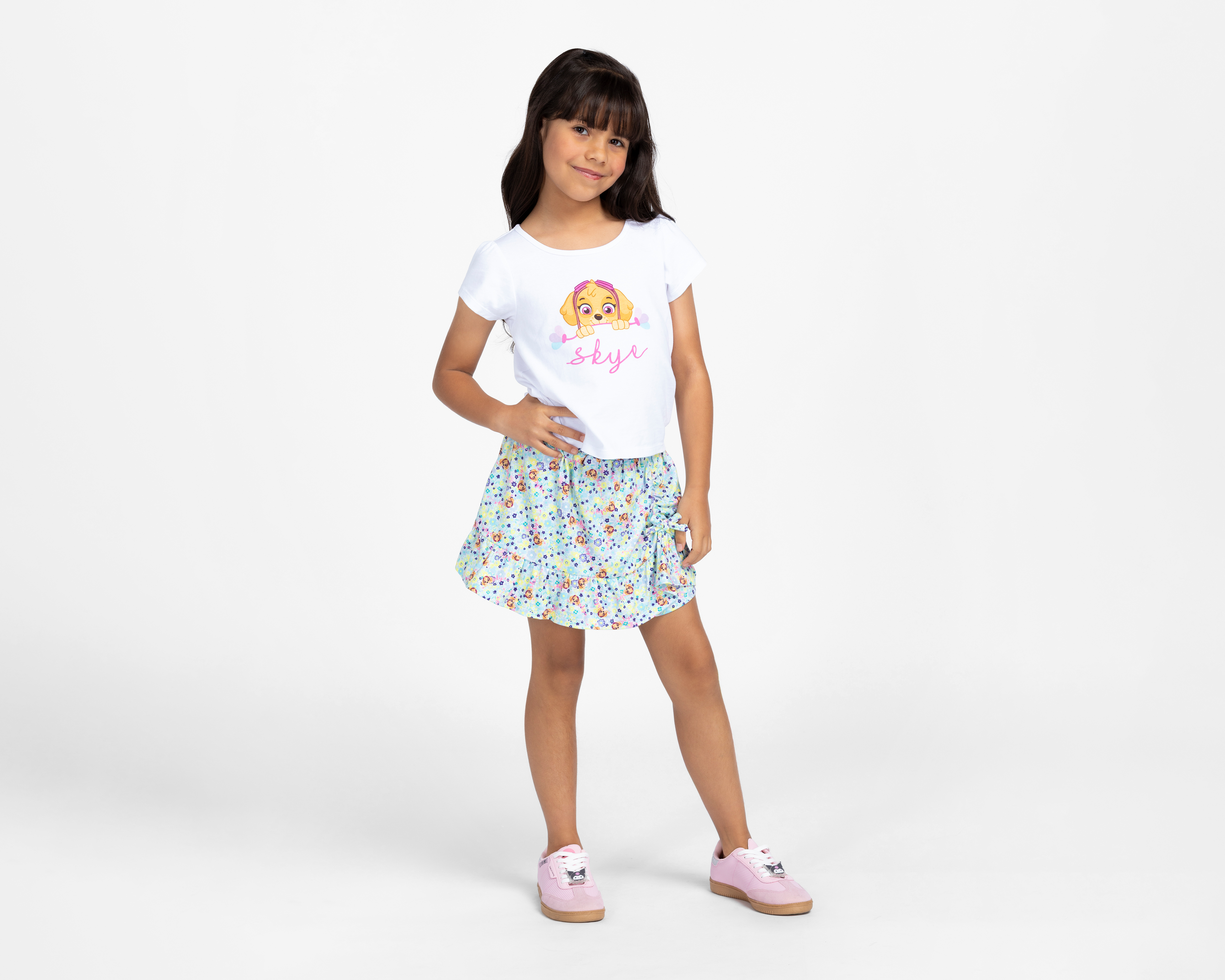 Foto 2 pulgar | Foto 1 | Conjunto de Playera y Falda Paw Patrol para Niña