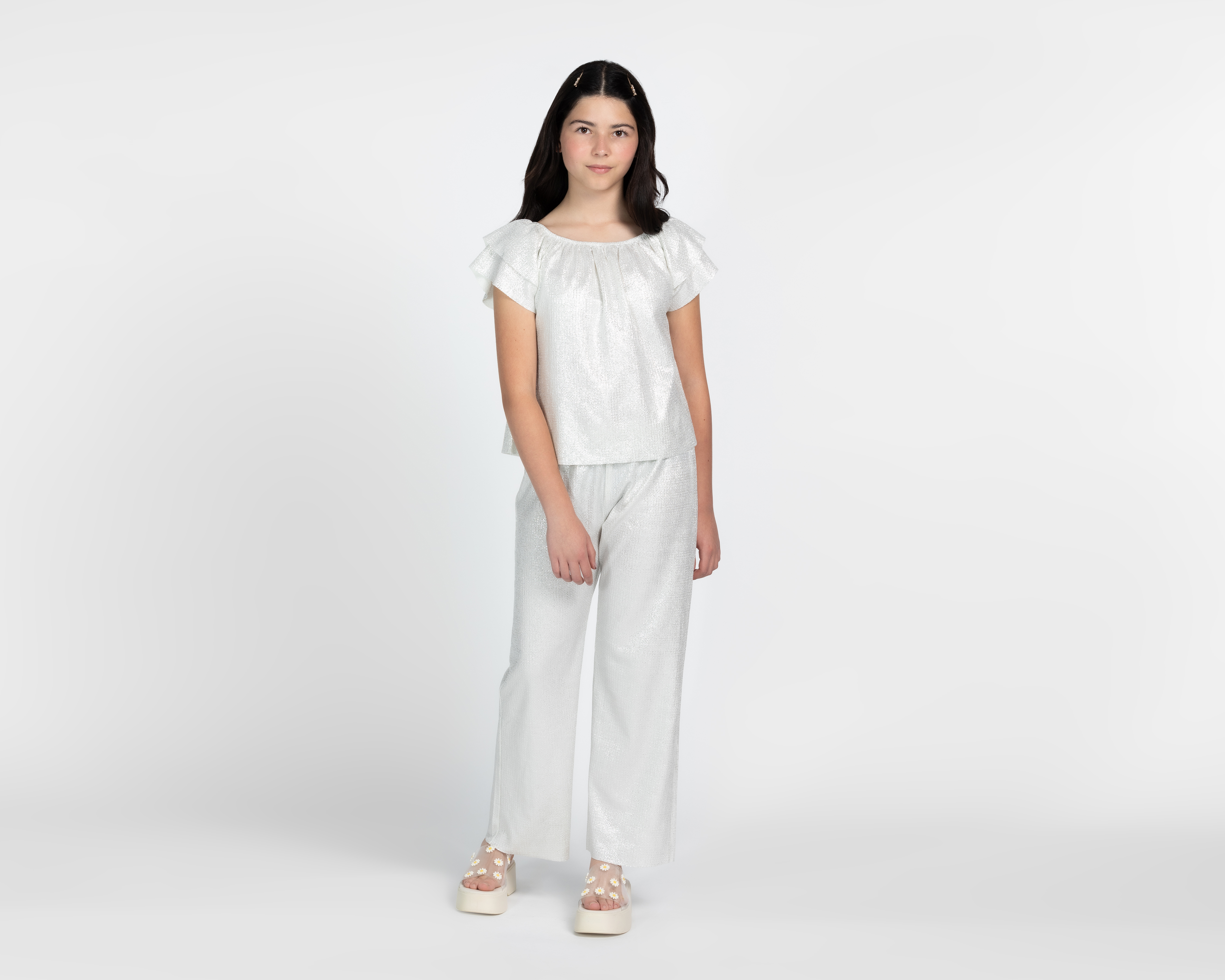 Foto 2 pulgar | Foto 1 | Conjunto de Blusa y Pantalón Girls Attitude para Niña