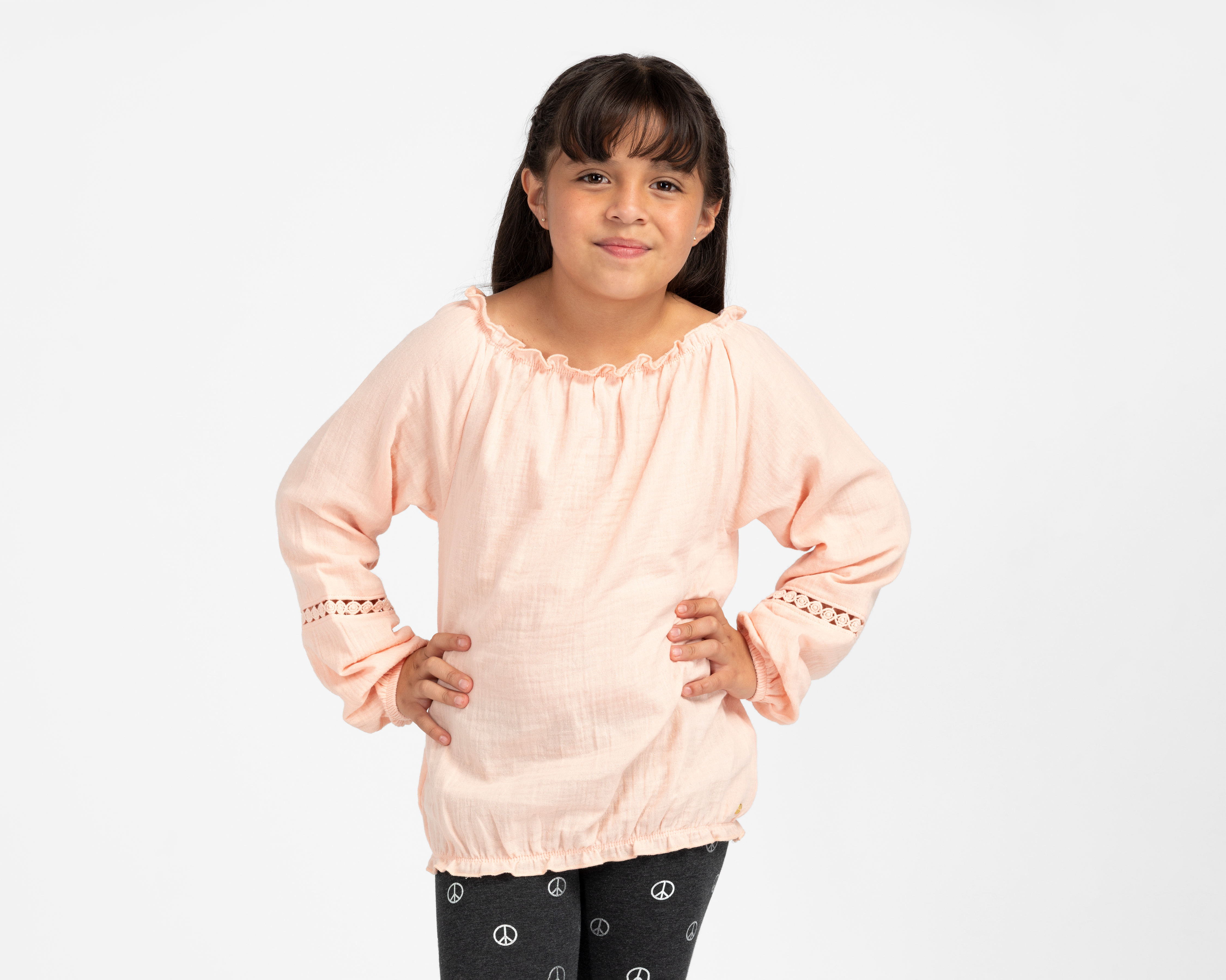 Foto 2 pulgar | Foto 1 | Blusa Manga Larga Rosa Koko Noko para Niña