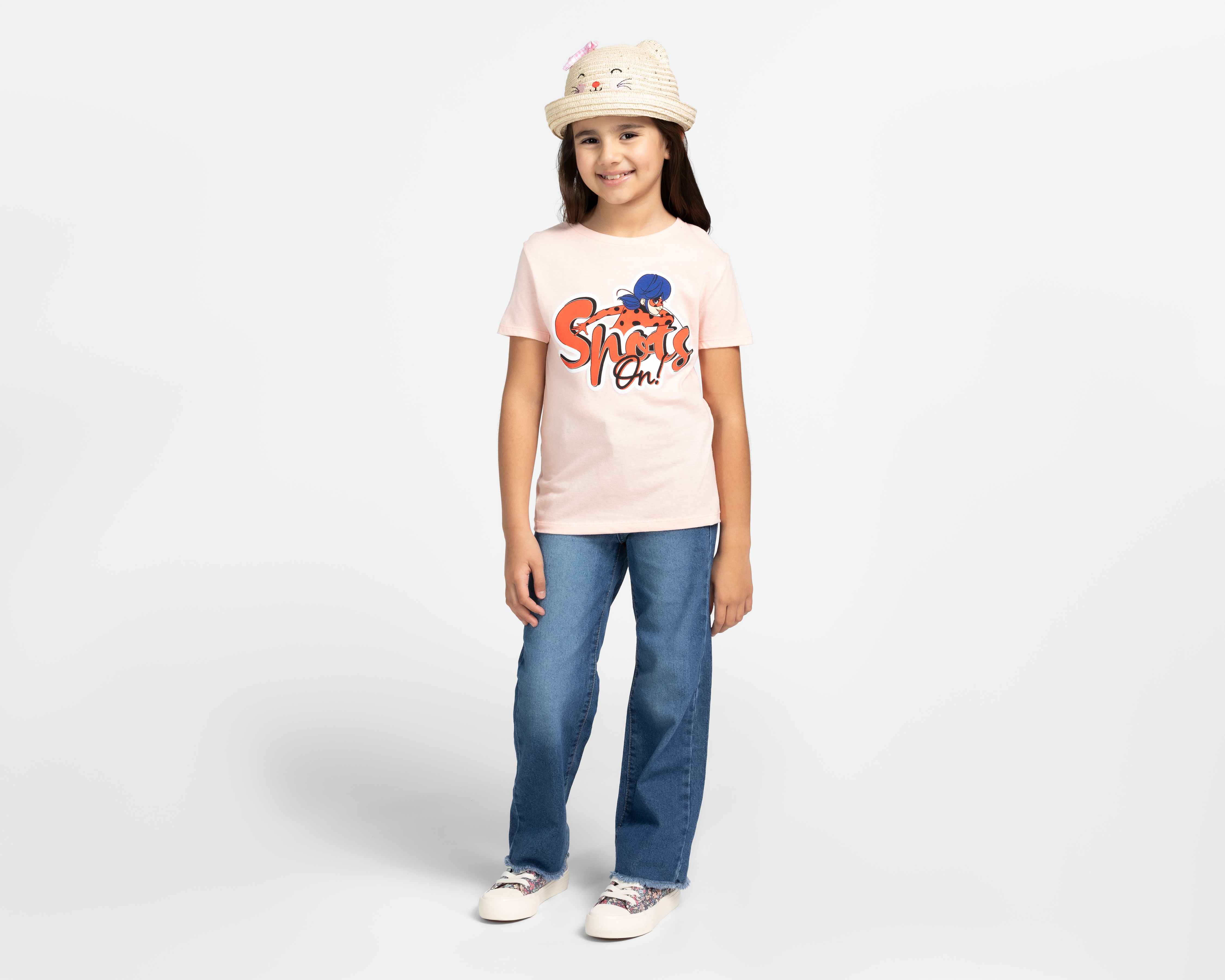 Foto 4 pulgar | Foto 3 | Playera Miraculous Manga Corta Estampada para Niña