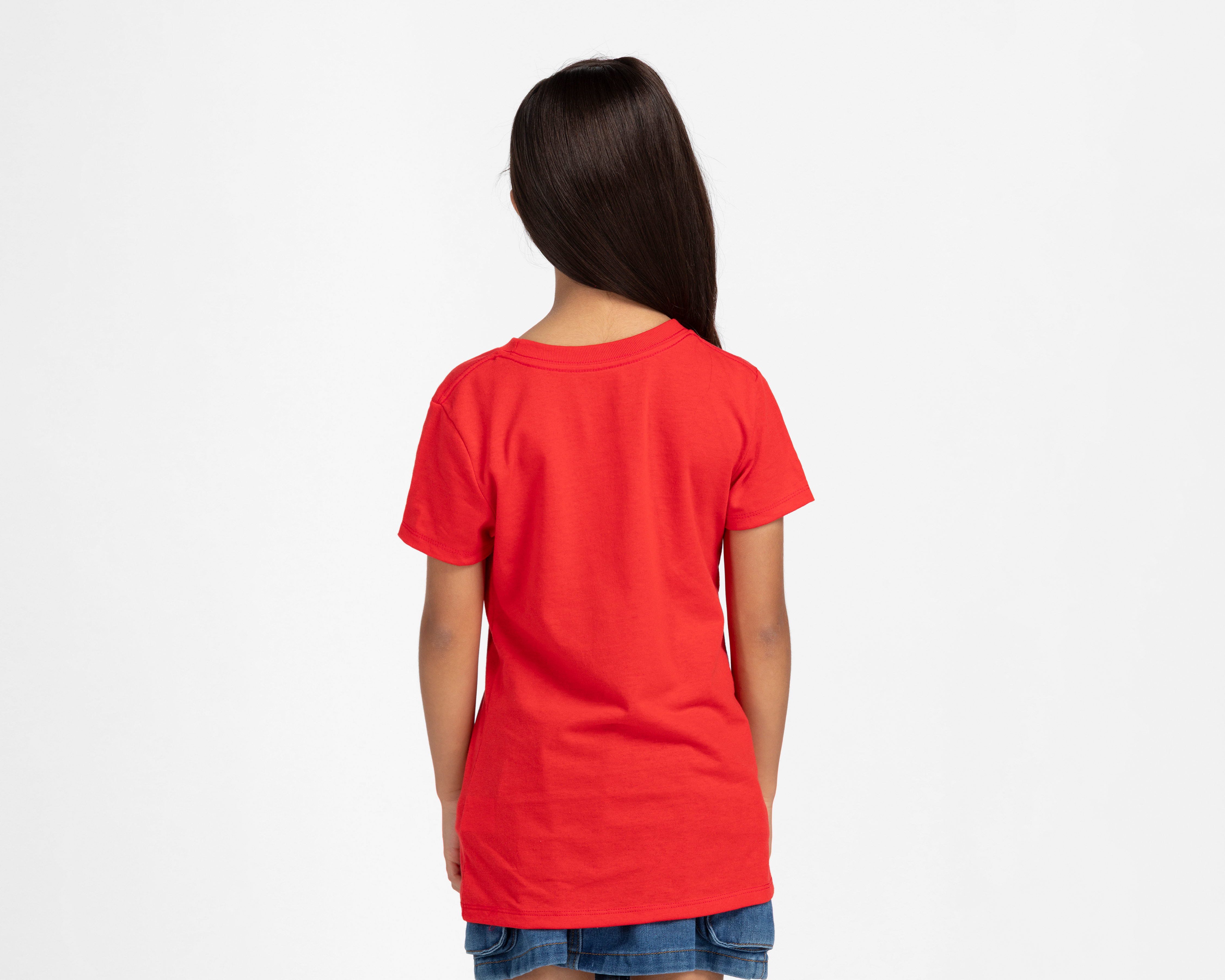 Foto 4 pulgar | Foto 3 | Playera de Cuello Redondo Roja Action Gear para Niña