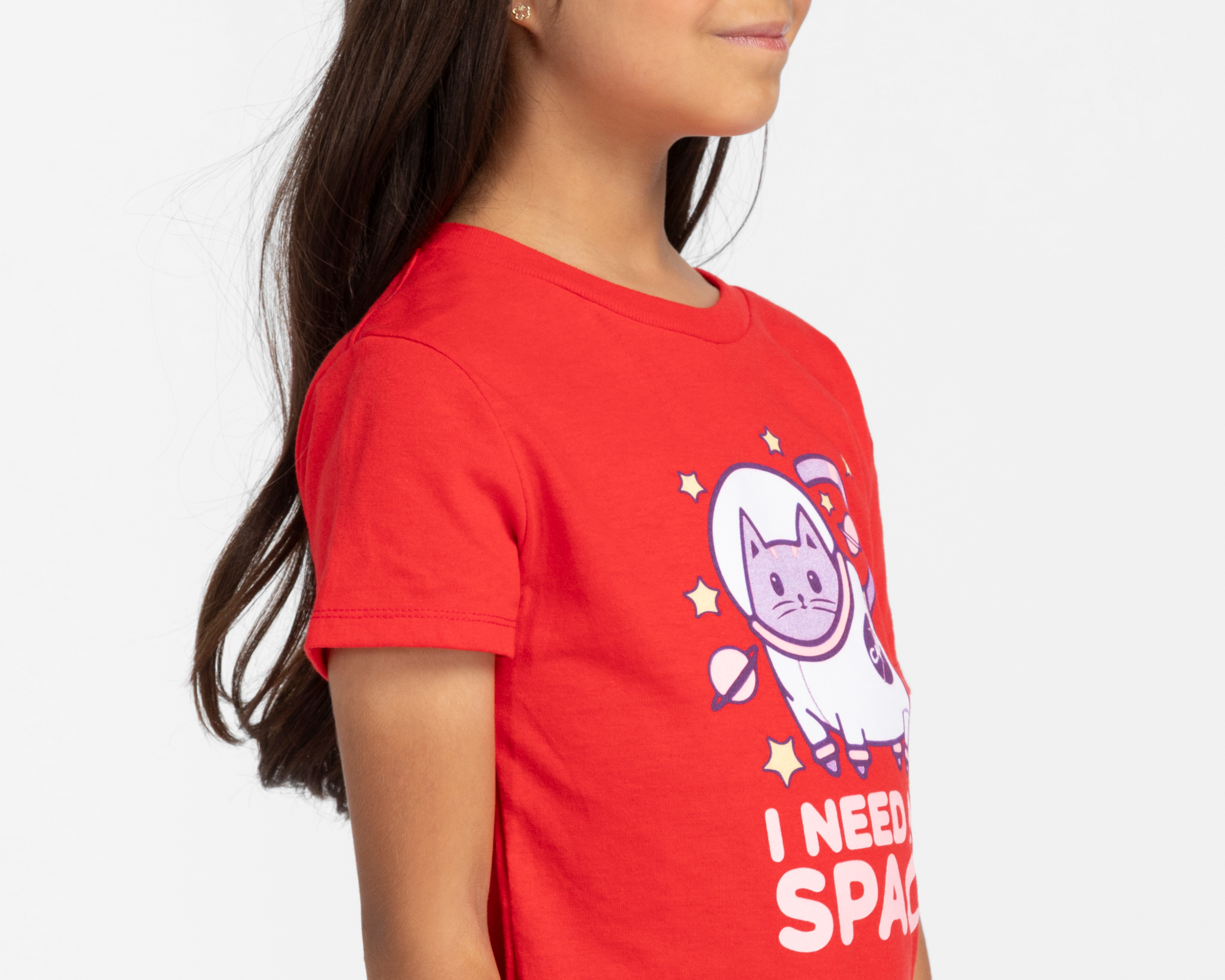 Foto 5 pulgar | Foto 4 | Playera de Cuello Redondo Roja Action Gear para Niña