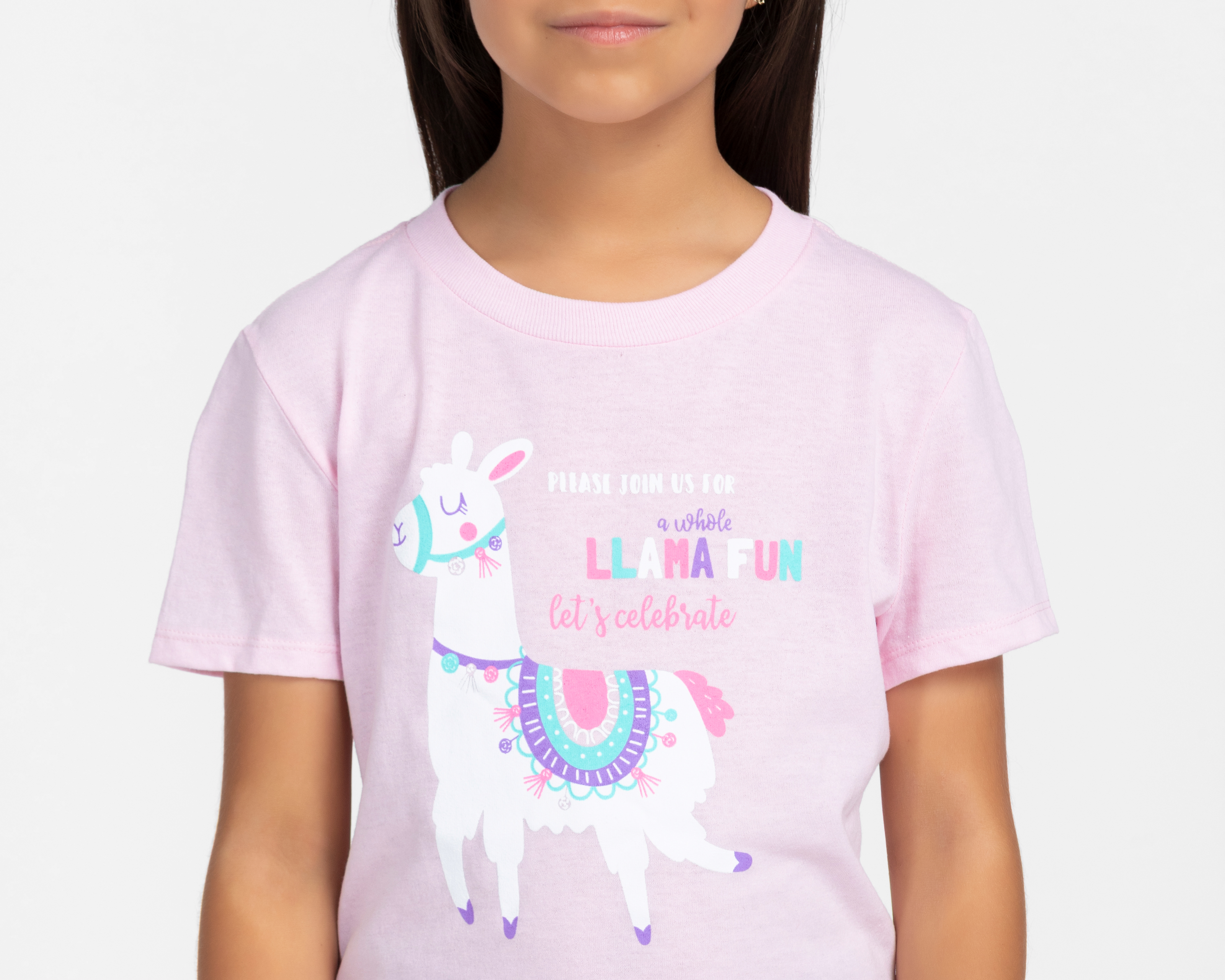 Foto 5 pulgar | Foto 4 | Playera de Cuello Redondo Rosa Action Gear para Niña