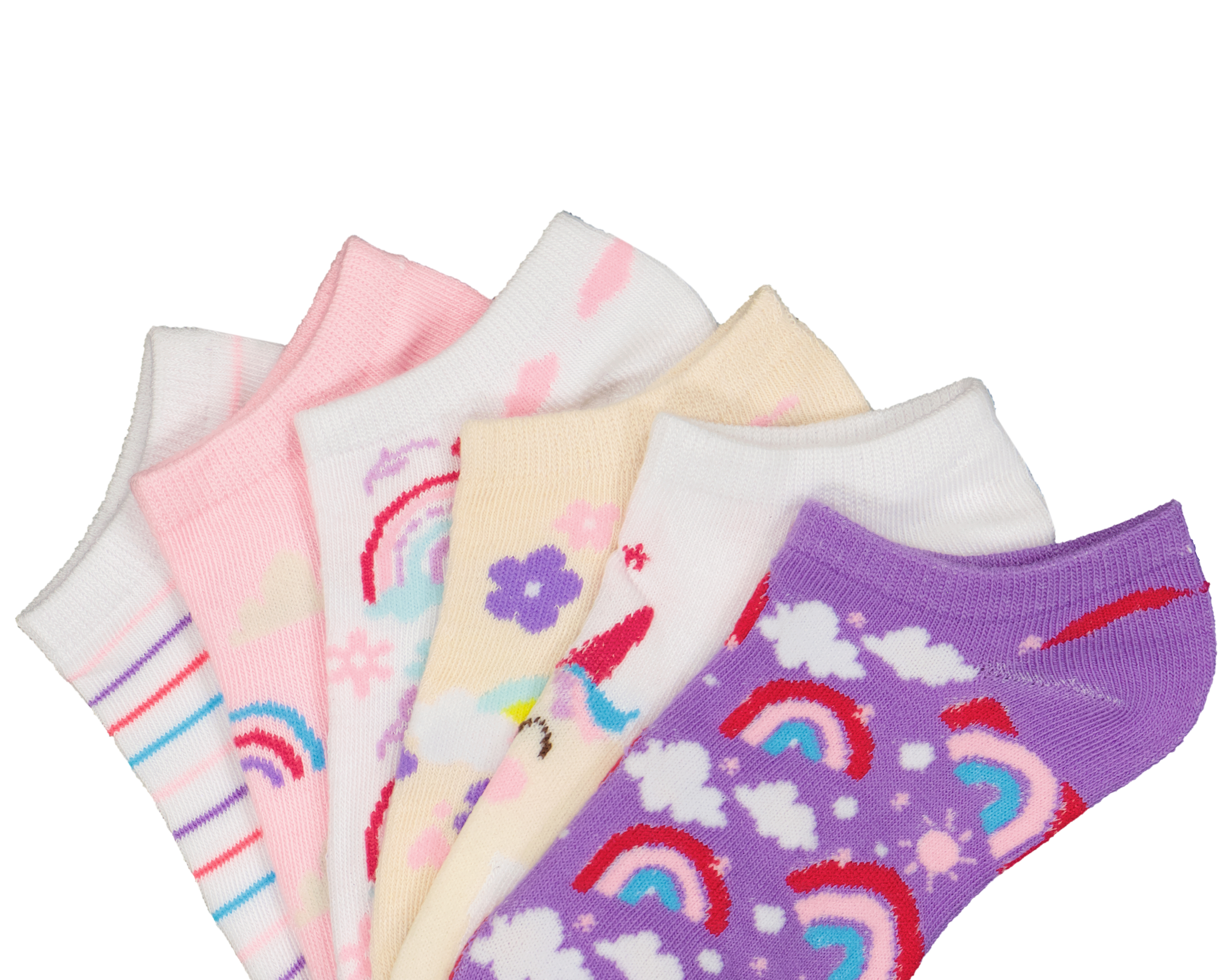 Foto 3 pulgar | Foto 2 | Calcetas Cortas Girls Attitude para Niña 6 Pares