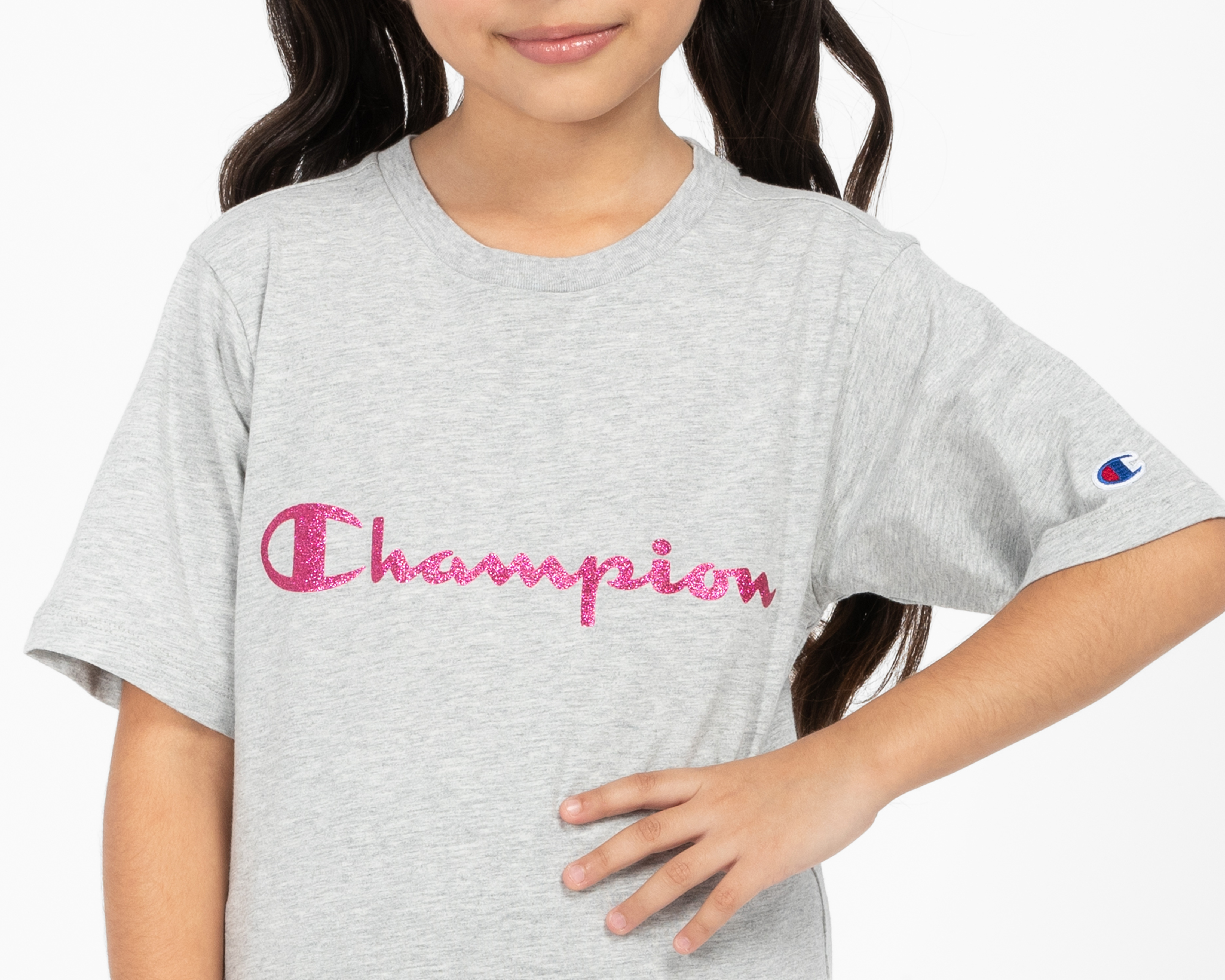 Foto 5 pulgar | Foto 4 | Playera de Cuello Redondo Gris Champions Juvenil