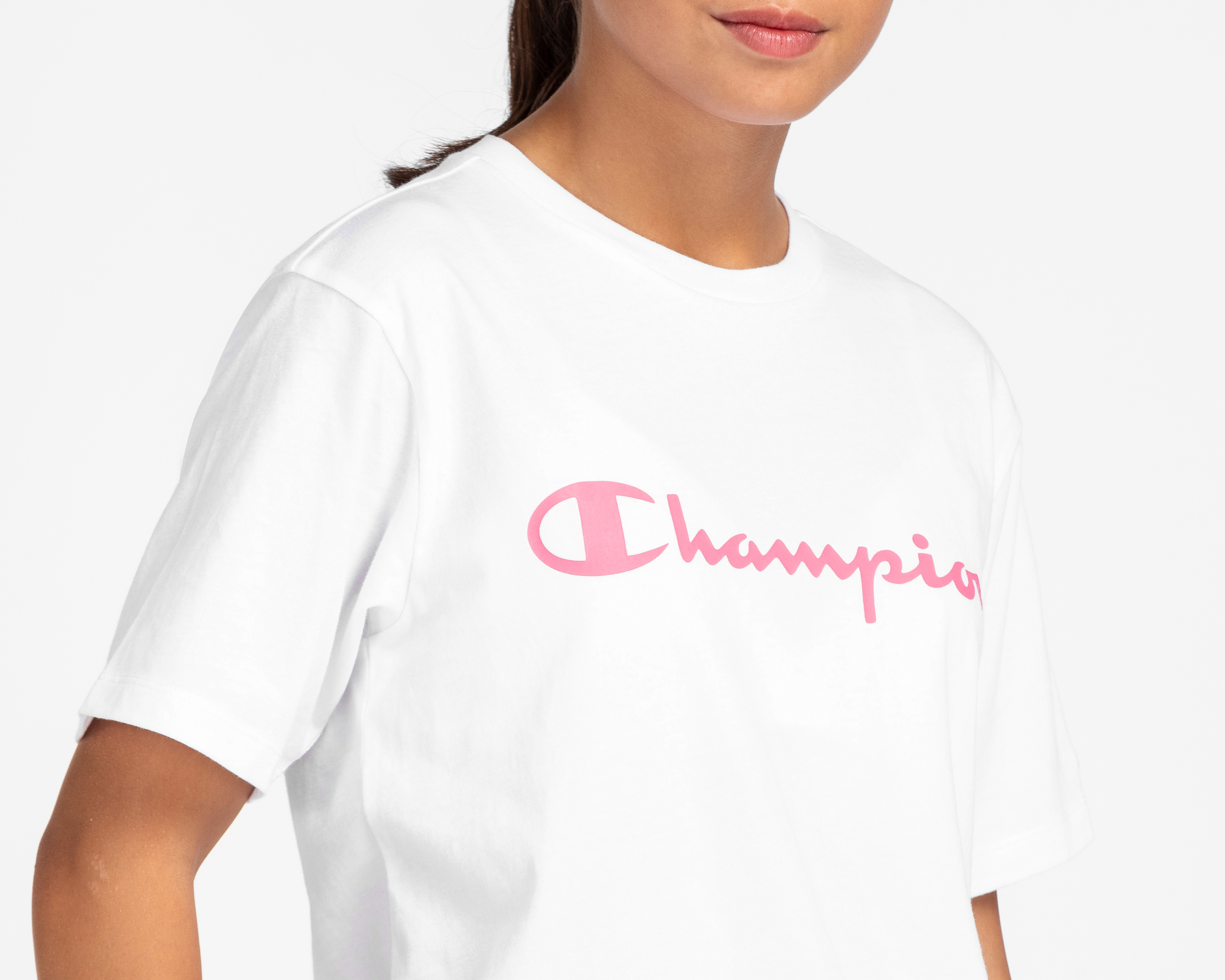 Foto 4 | Foto 4 | Playera Cuello Redondo Blanca Champion para Niña