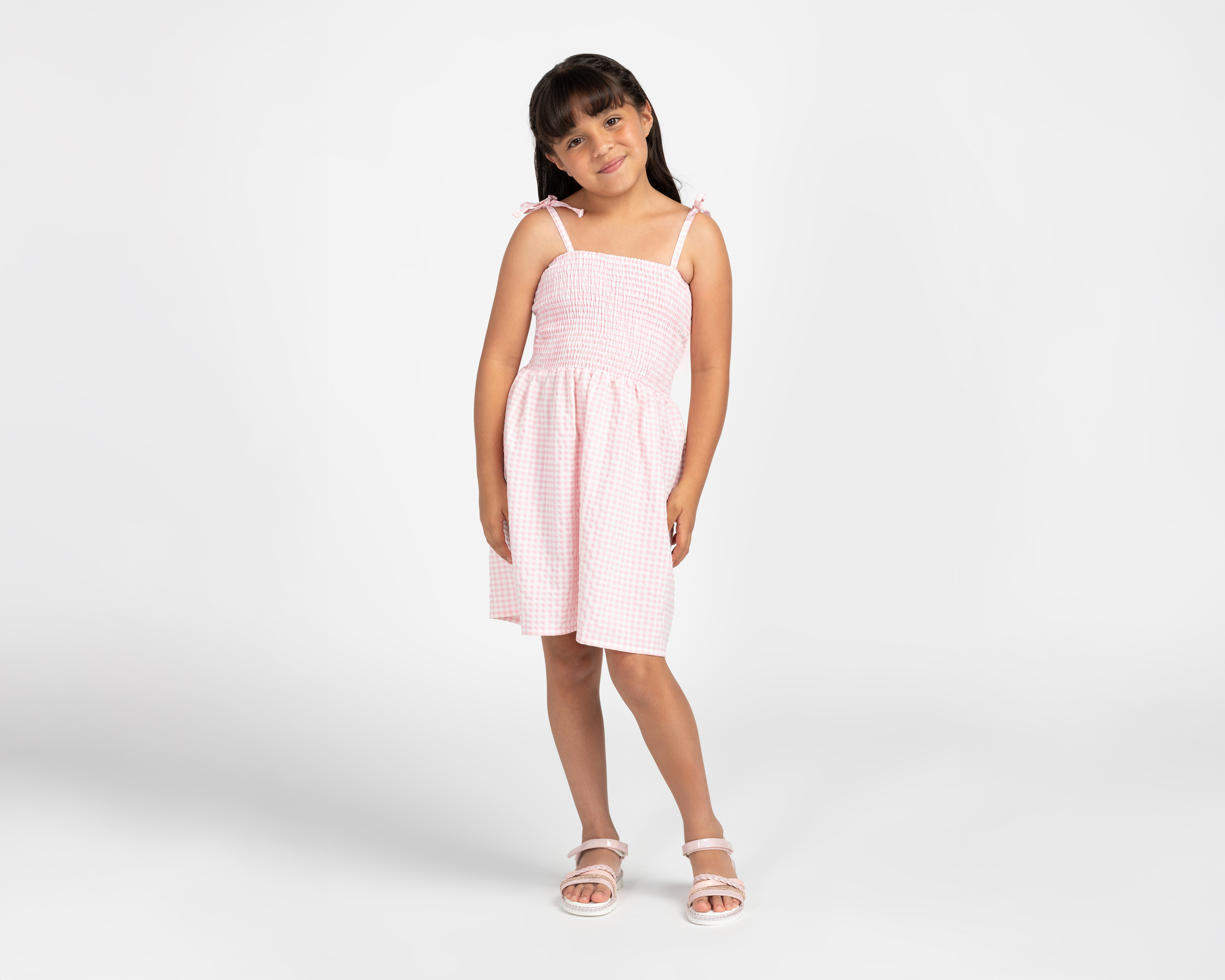 Foto 2 pulgar | Foto 1 | Vestido Rosa Refill para Niña