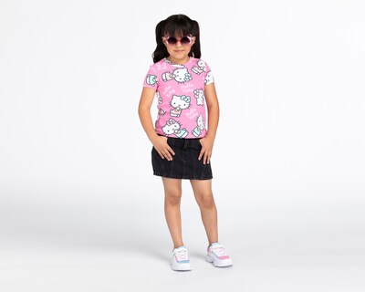 Foto 2 | Foto 2 | Playera Hello Kitty Manga Corta para Niña