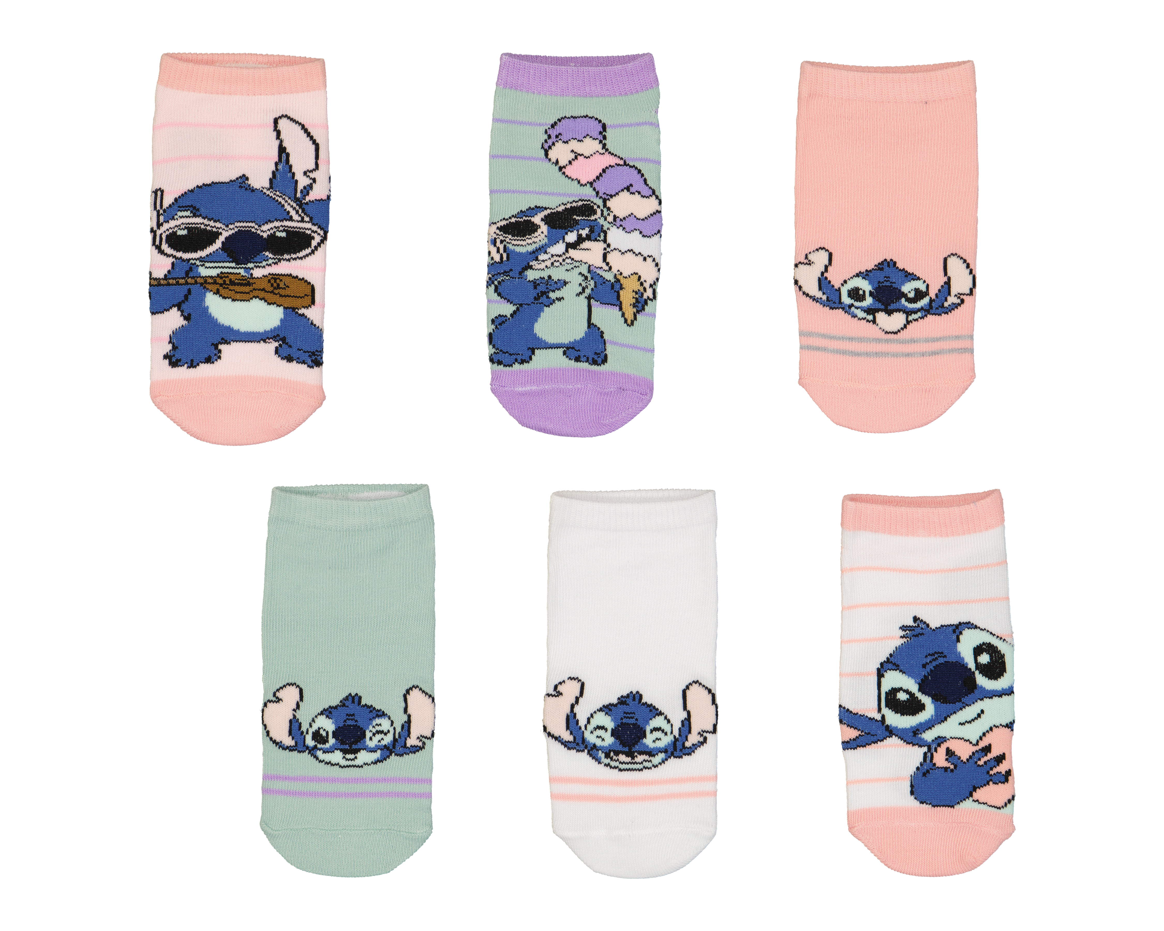 Foto 1 | Foto 1 | Calcetas Disney Lilo & Stitch para Niña 6 Pares