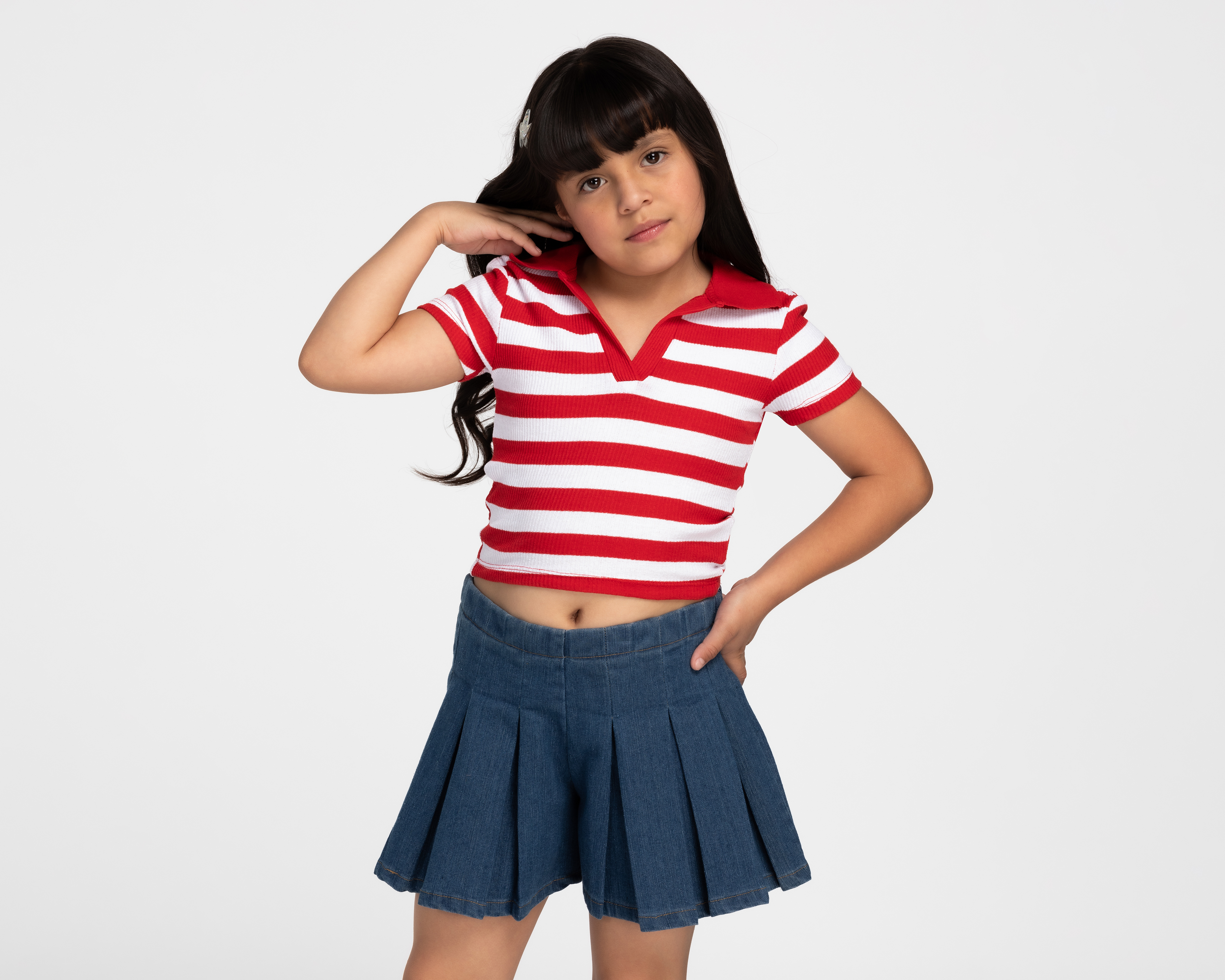 Foto 2 pulgar | Foto 1 | Playera Polo Refill para Niña