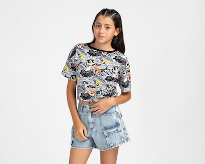 Foto 1 | Foto 1 | Playera de Cuello Redondo Multicolor Las Chicas Superpoderosas para Niña