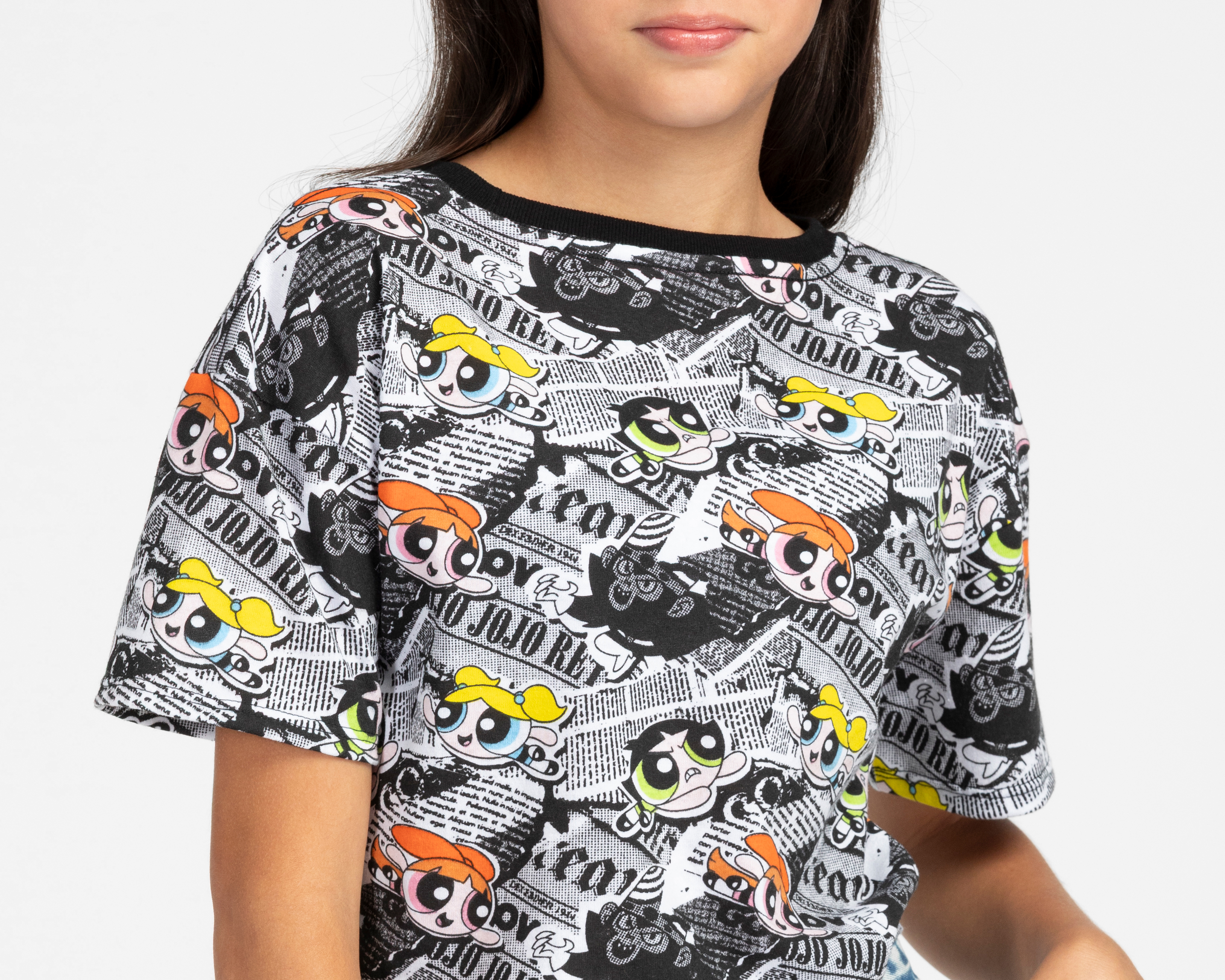 Foto 5 pulgar | Foto 4 | Playera de Cuello Redondo Multicolor Las Chicas Superpoderosas para Niña