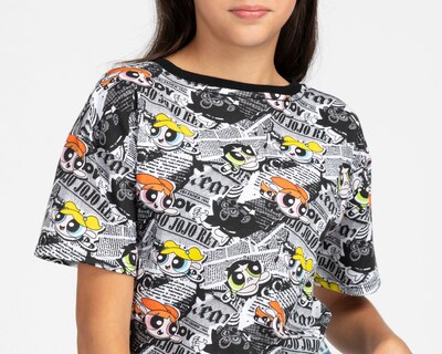 Foto 4 | Foto 4 | Playera de Cuello Redondo Multicolor Las Chicas Superpoderosas para Niña