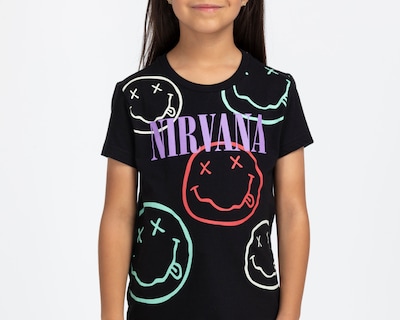 Foto 3 | Foto 3 | Playera Nirvana Manga Corta Estampada para Niña