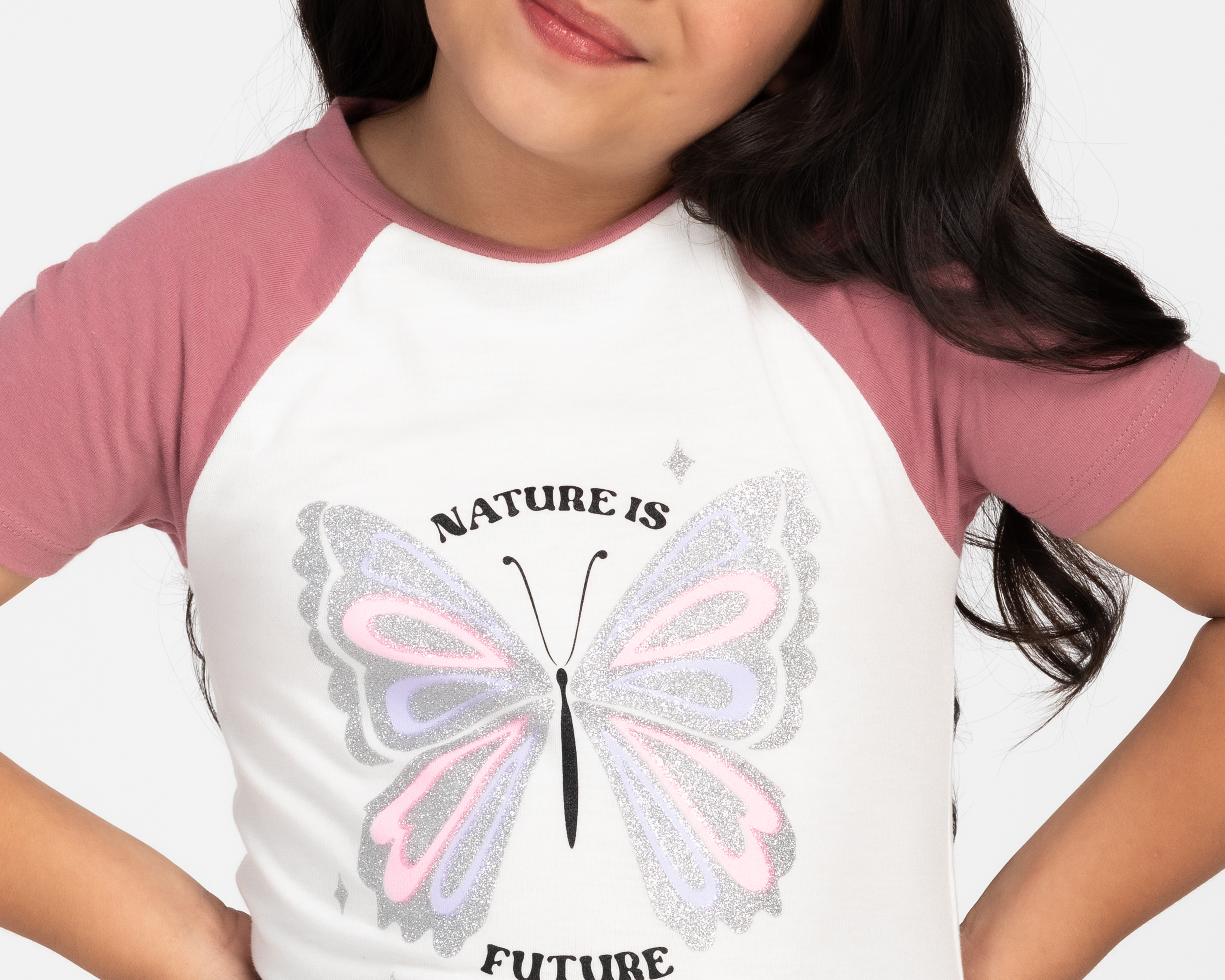 Foto 5 pulgar | Foto 4 | Playera Girls Attitude Manga Corta con Estampado para Niña