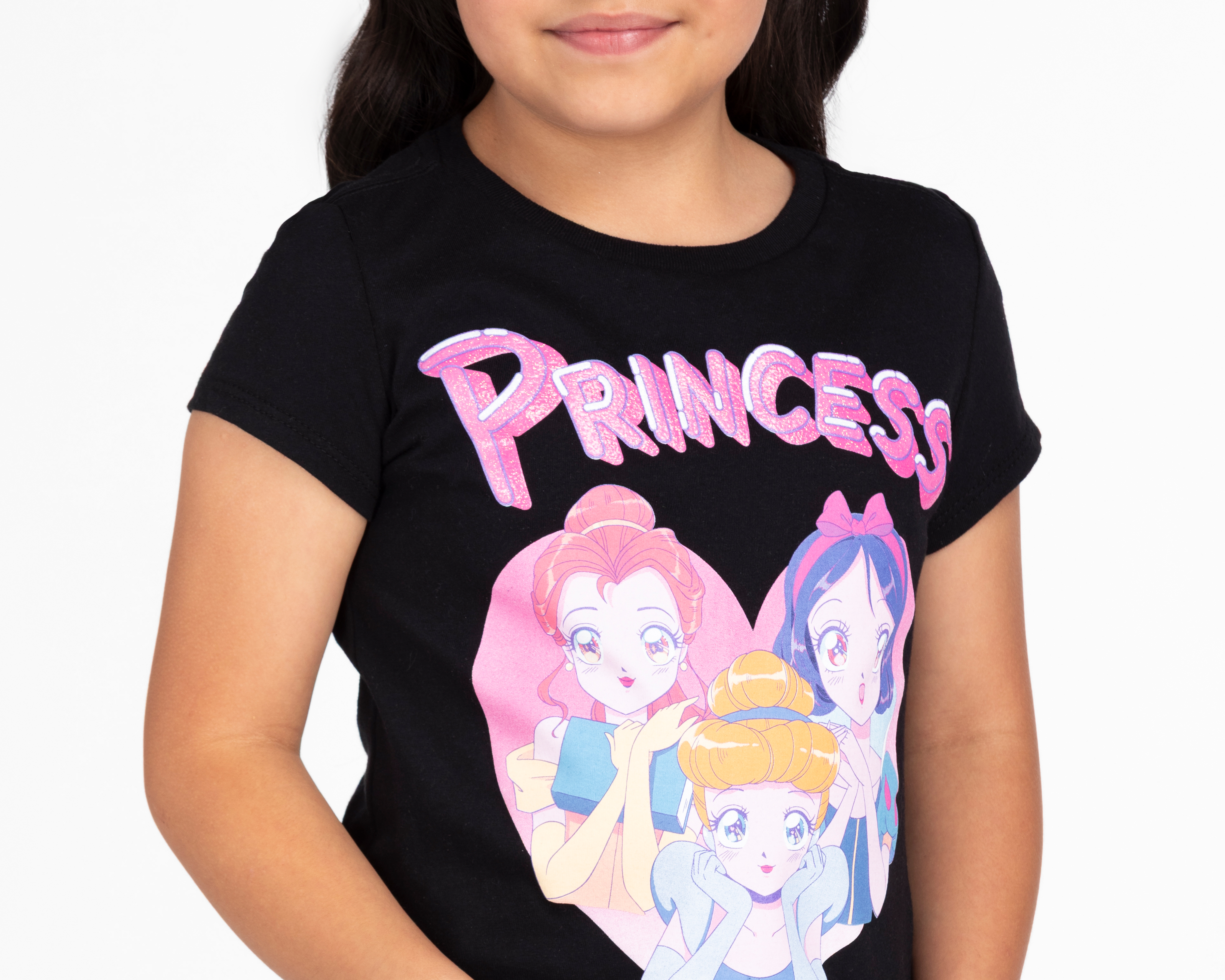Foto 5 pulgar | Foto 4 | Playera Disney Princesas Manga Corta Estampada para Niña