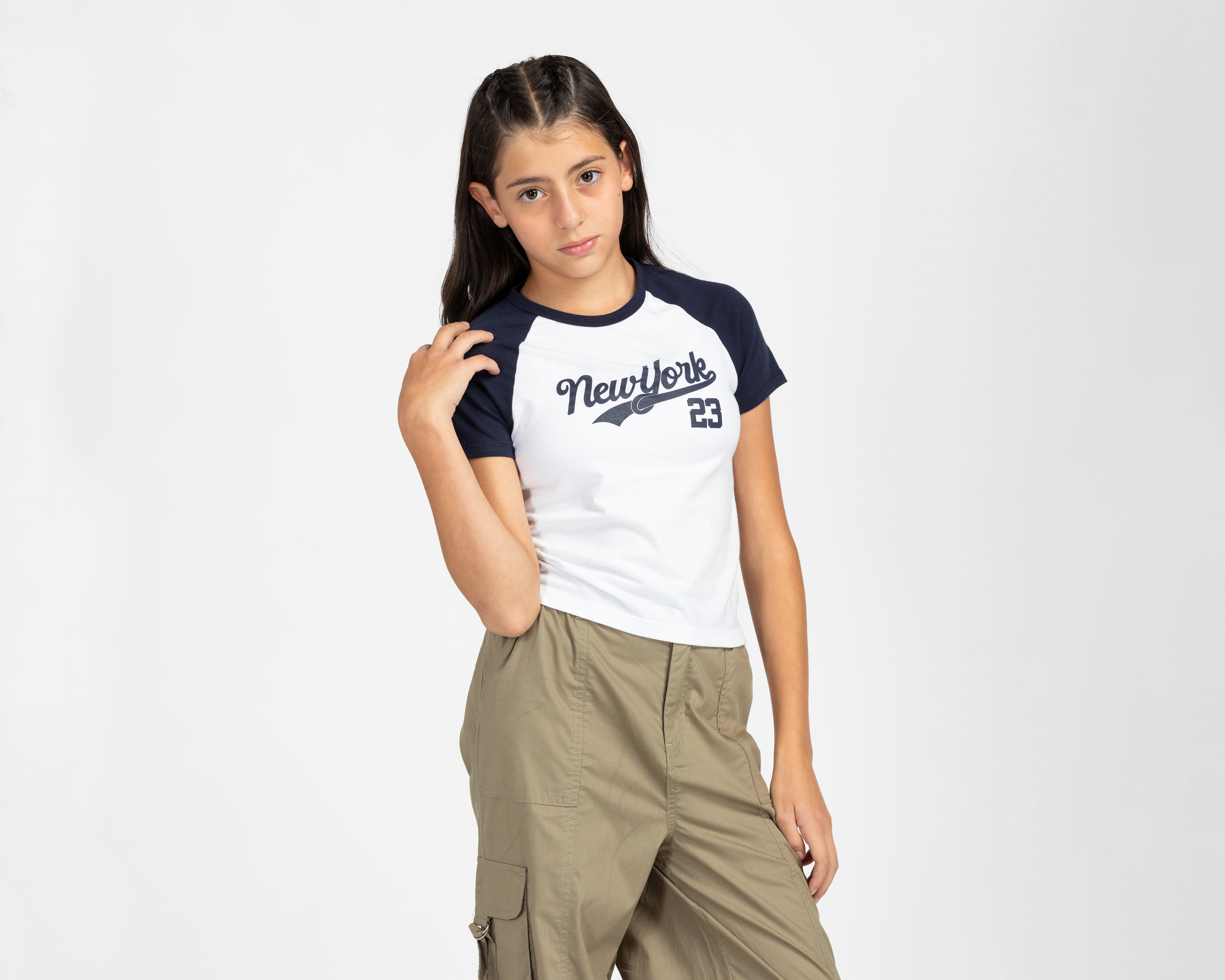 Foto 2 pulgar | Foto 1 | Playera Manga Corta Refill Juvenil