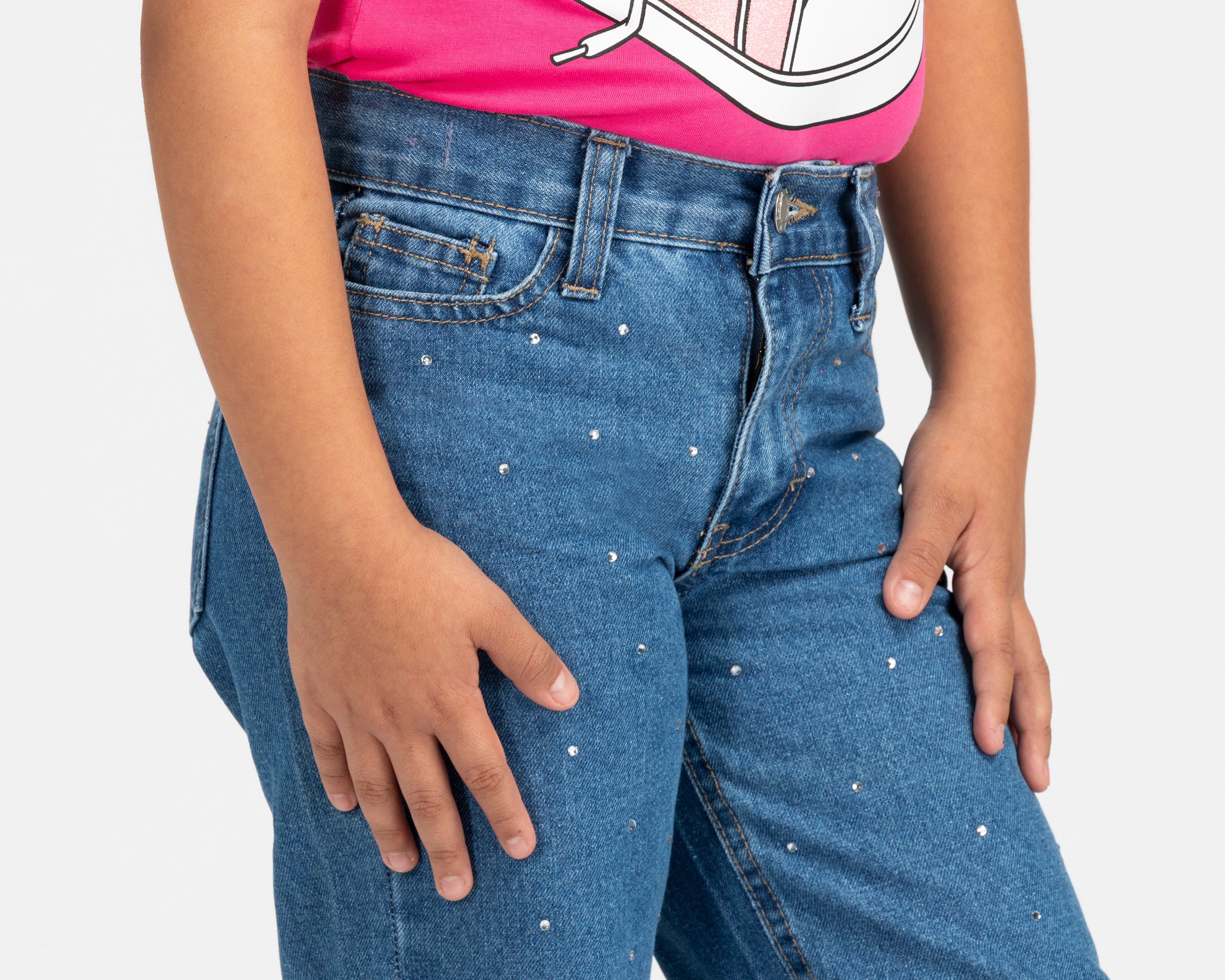 Foto 5 pulgar | Foto 4 | Pantalón Girls Attitude Wide Leg para Niña