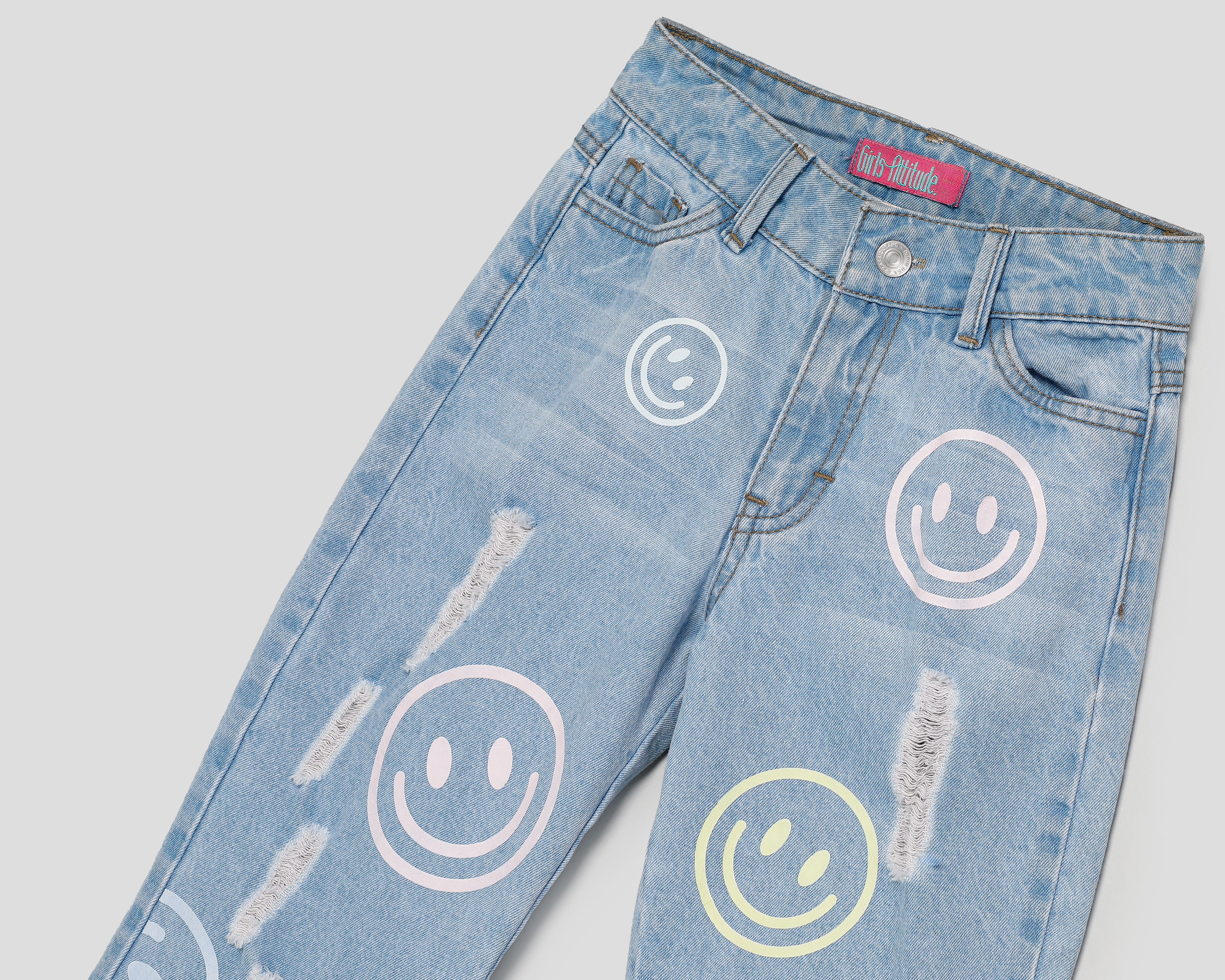 Foto 4 pulgar | Foto 3 | Pantalón Girls Attitude Regular para Niña