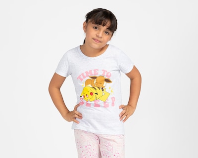 Foto 3 | Foto 3 | Pijama para Niña Pokémon Estampada 2 Piezas