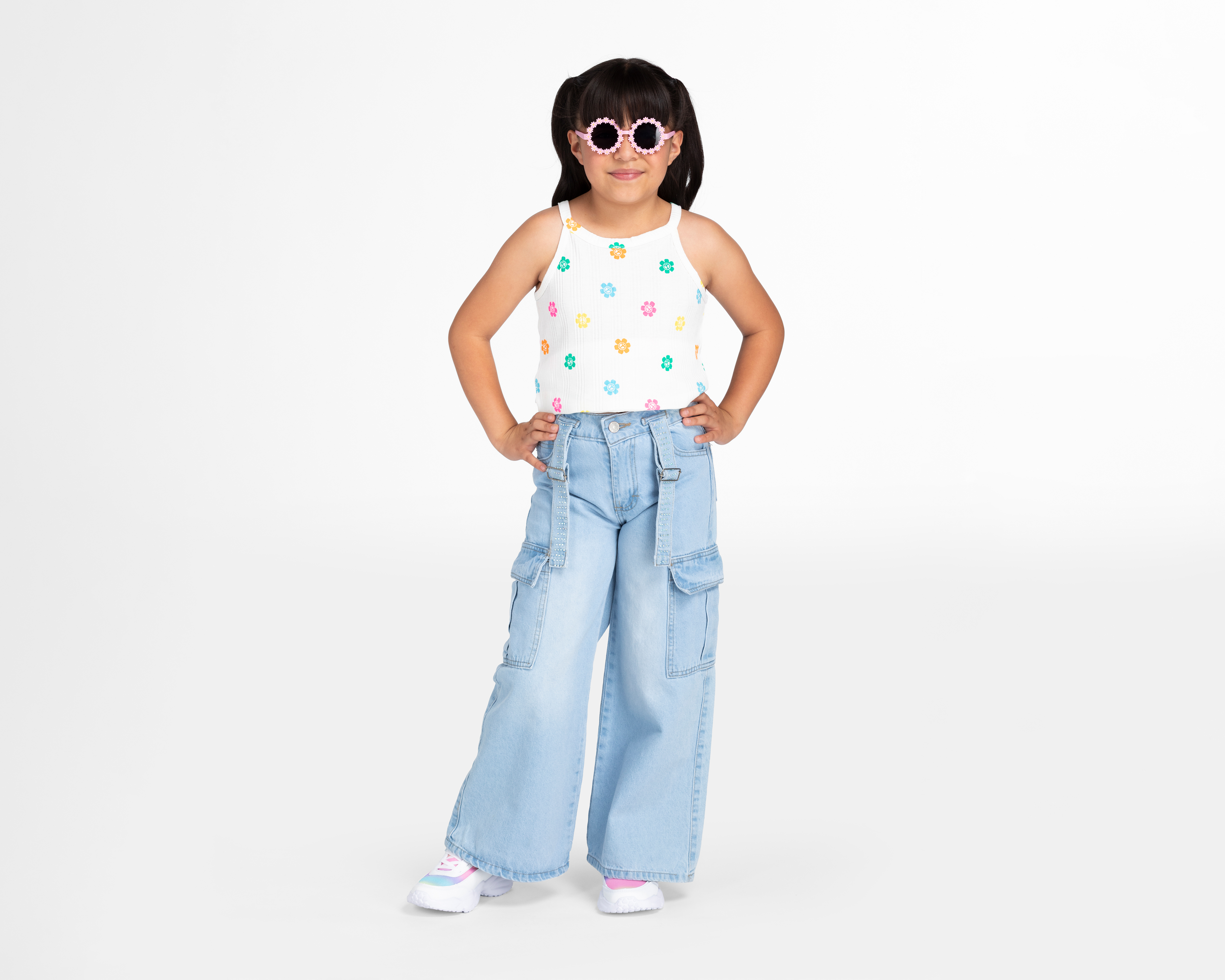 Foto 3 pulgar | Foto 2 | Pantalón Girls Attitude Wide Leg para Niña