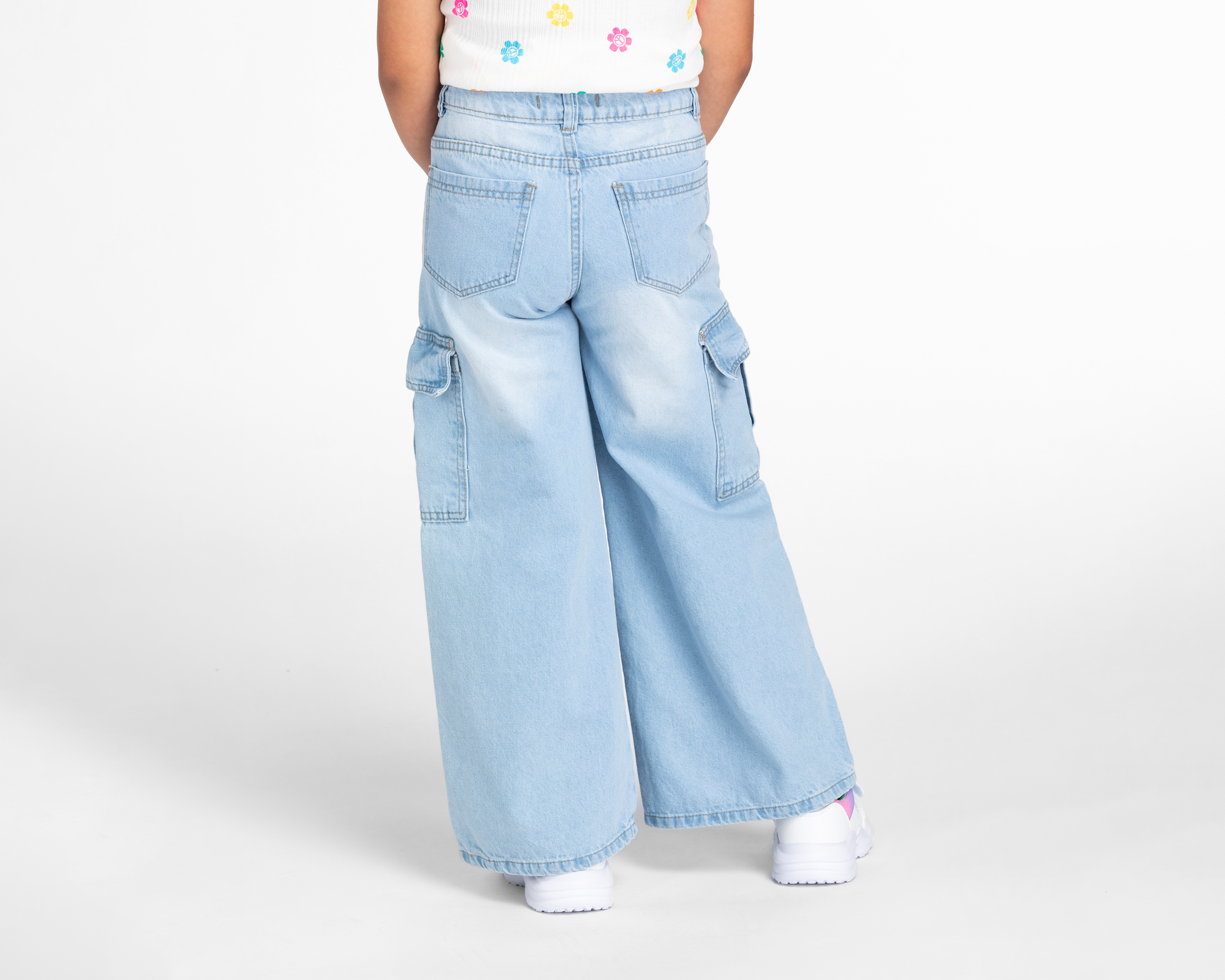 Foto 4 pulgar | Foto 3 | Pantalón Girls Attitude Wide Leg para Niña