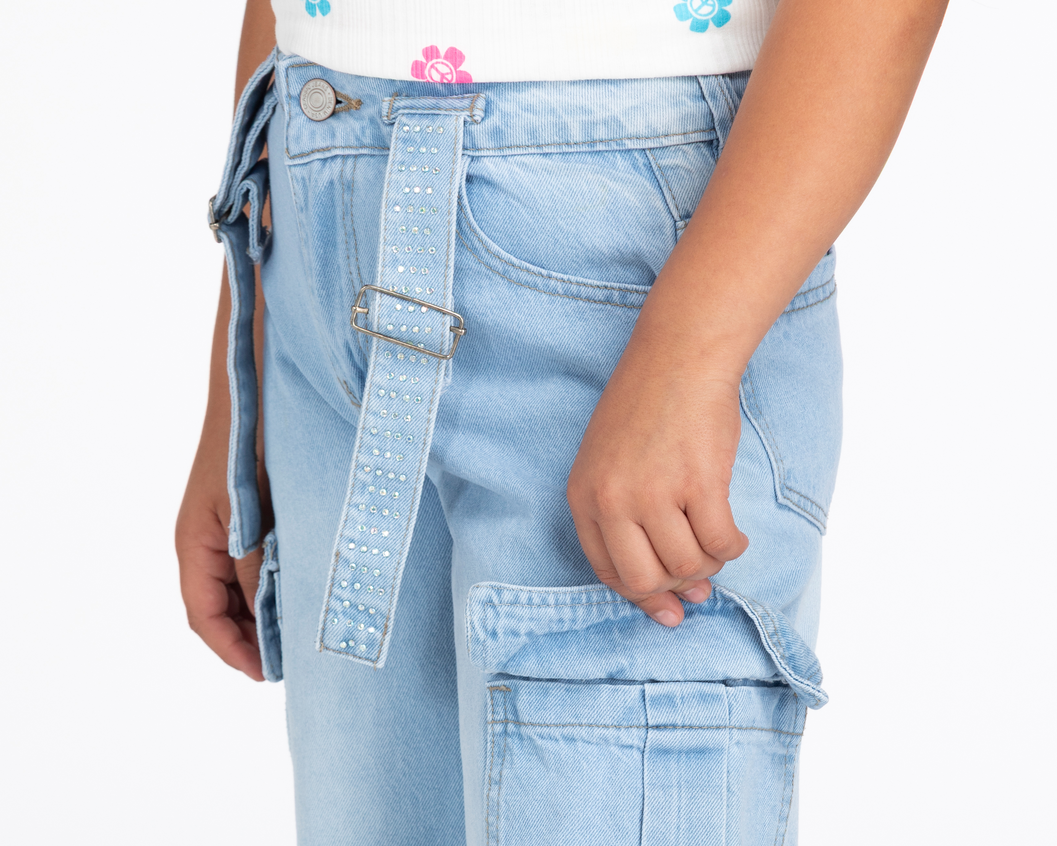 Foto 5 pulgar | Foto 4 | Pantalón Girls Attitude Wide Leg para Niña