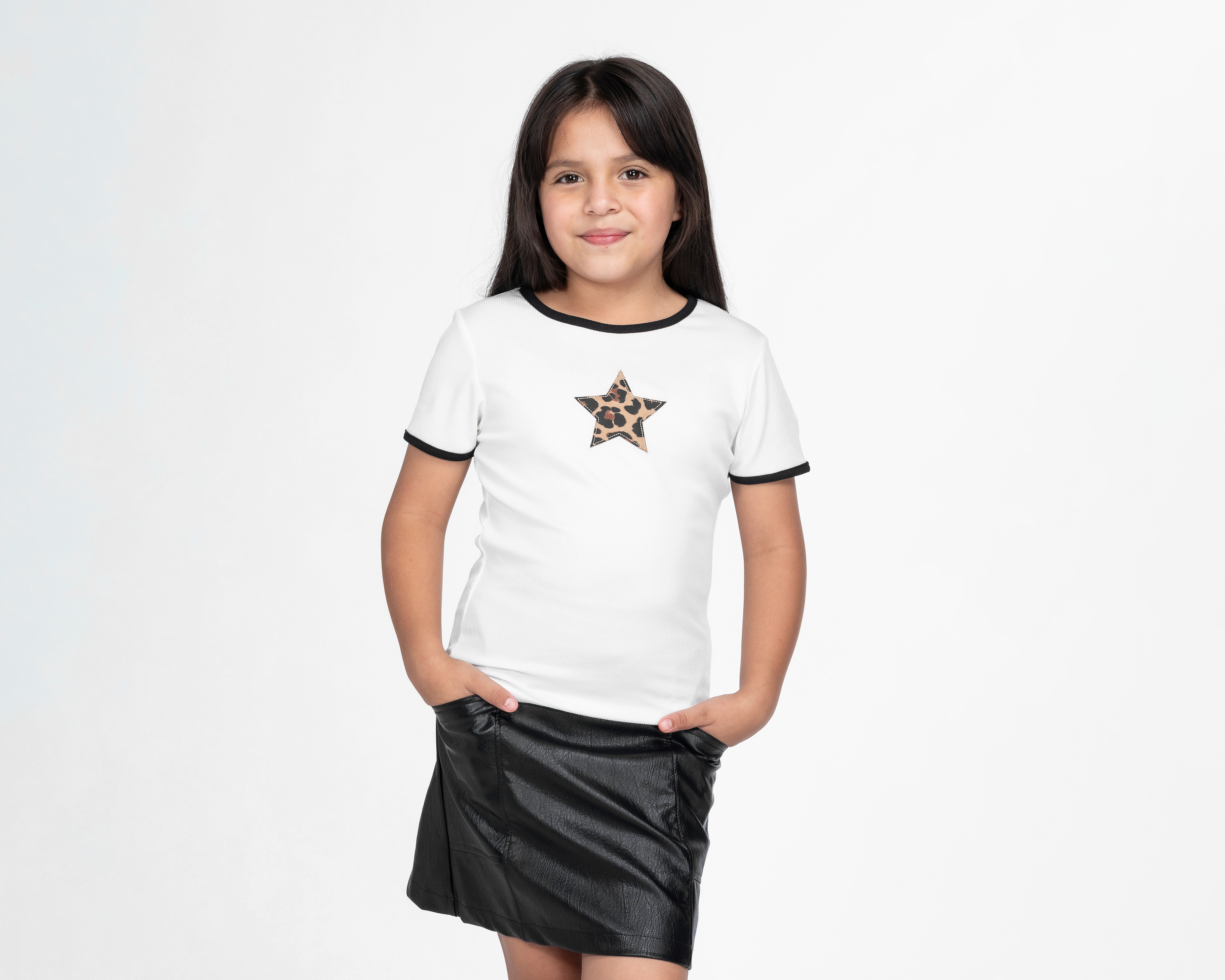Playera 18 Forever Manga Corta Blanca para Niña