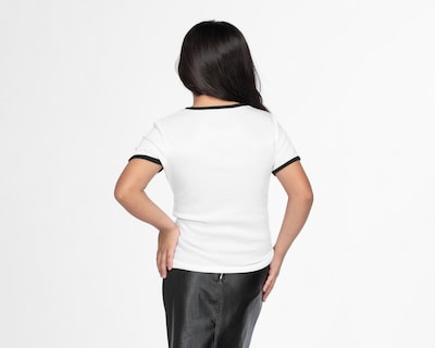 Foto 3 | Foto 3 | Playera 18 Forever Manga Corta Blanca para Niña