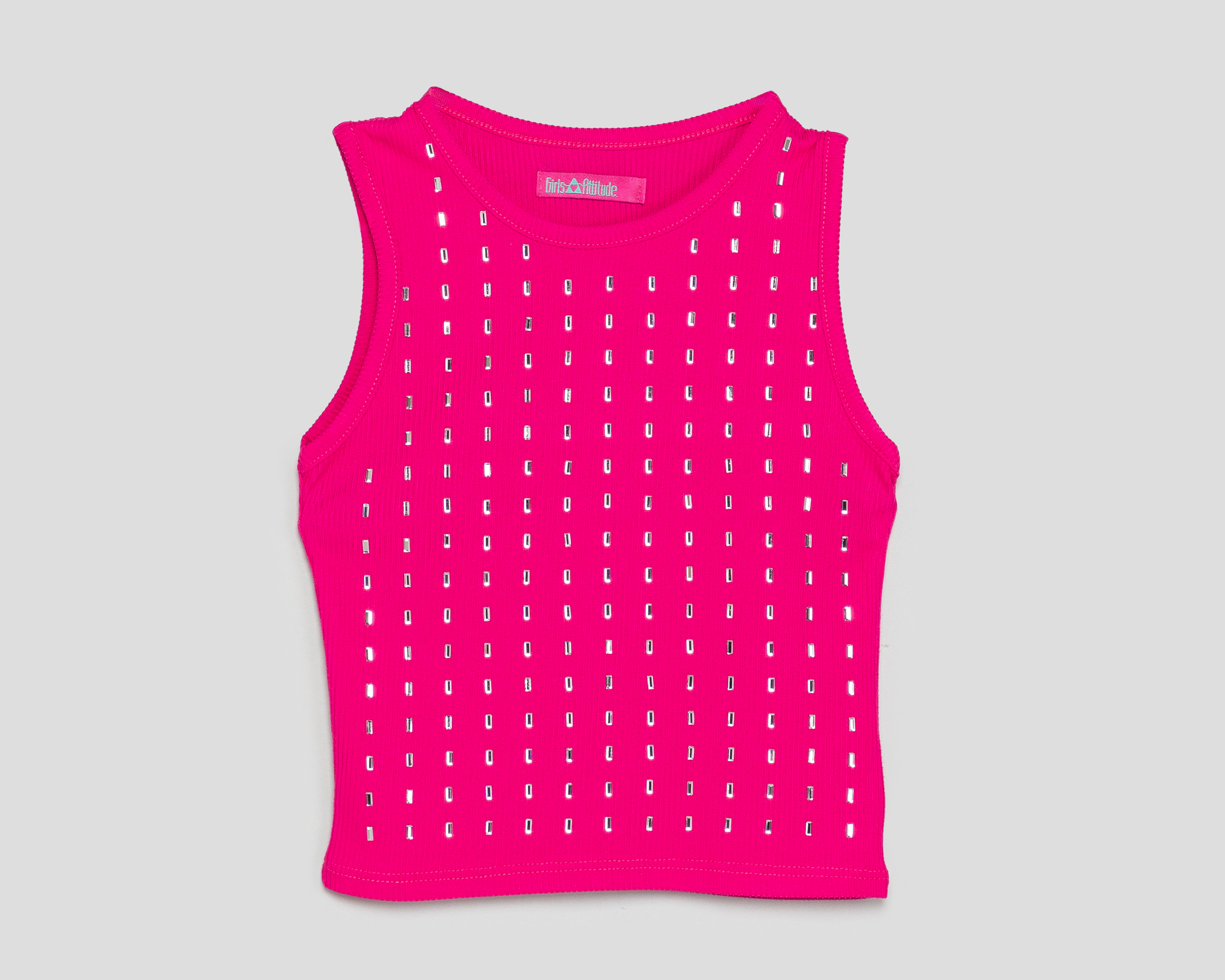 Foto 2 pulgar | Foto 1 | Playera de Cuello Redondo Rosa Girls Attitude para Niña