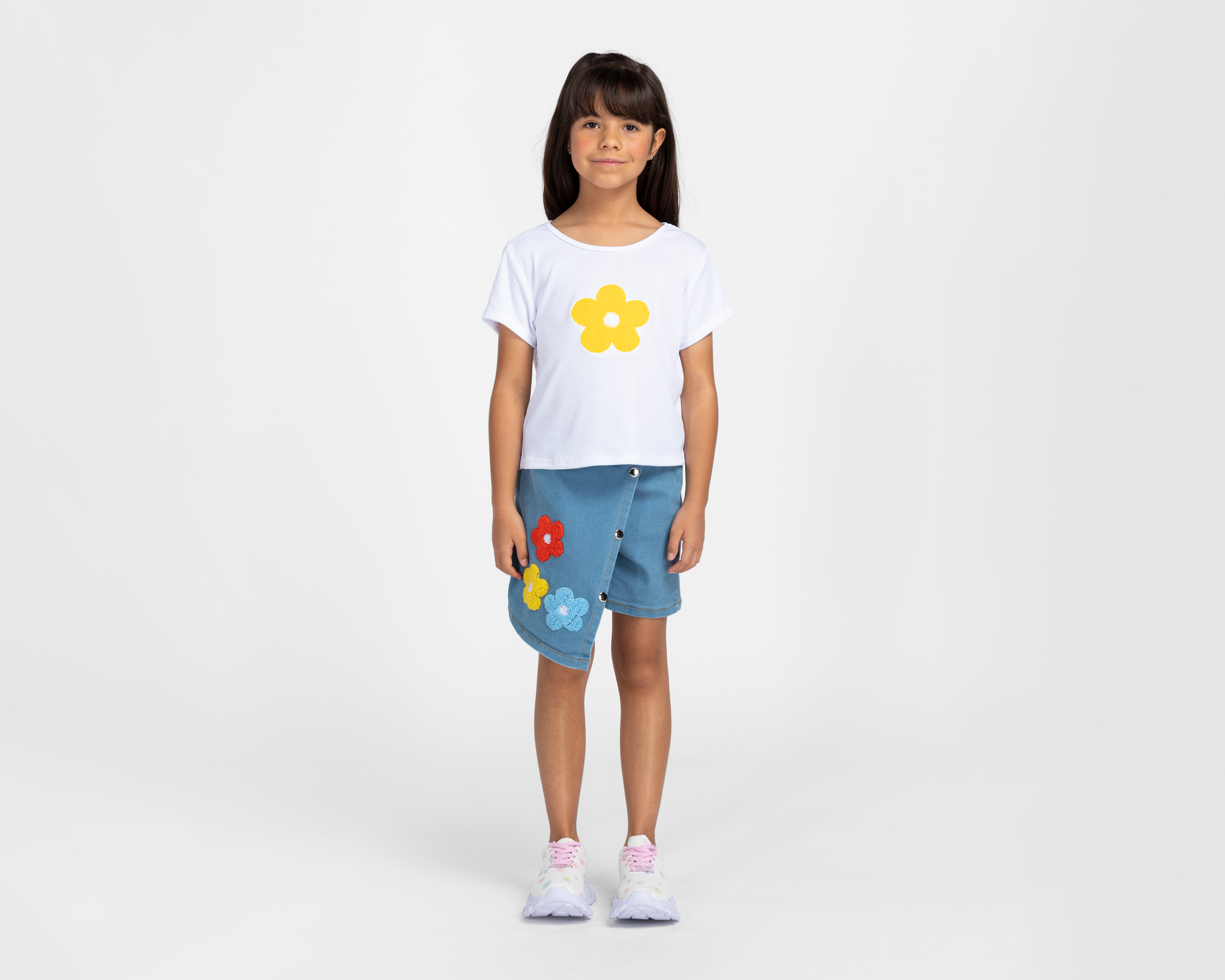 Foto 2 pulgar | Foto 1 | Blusa y Short Falda Girls Attitude para Niña