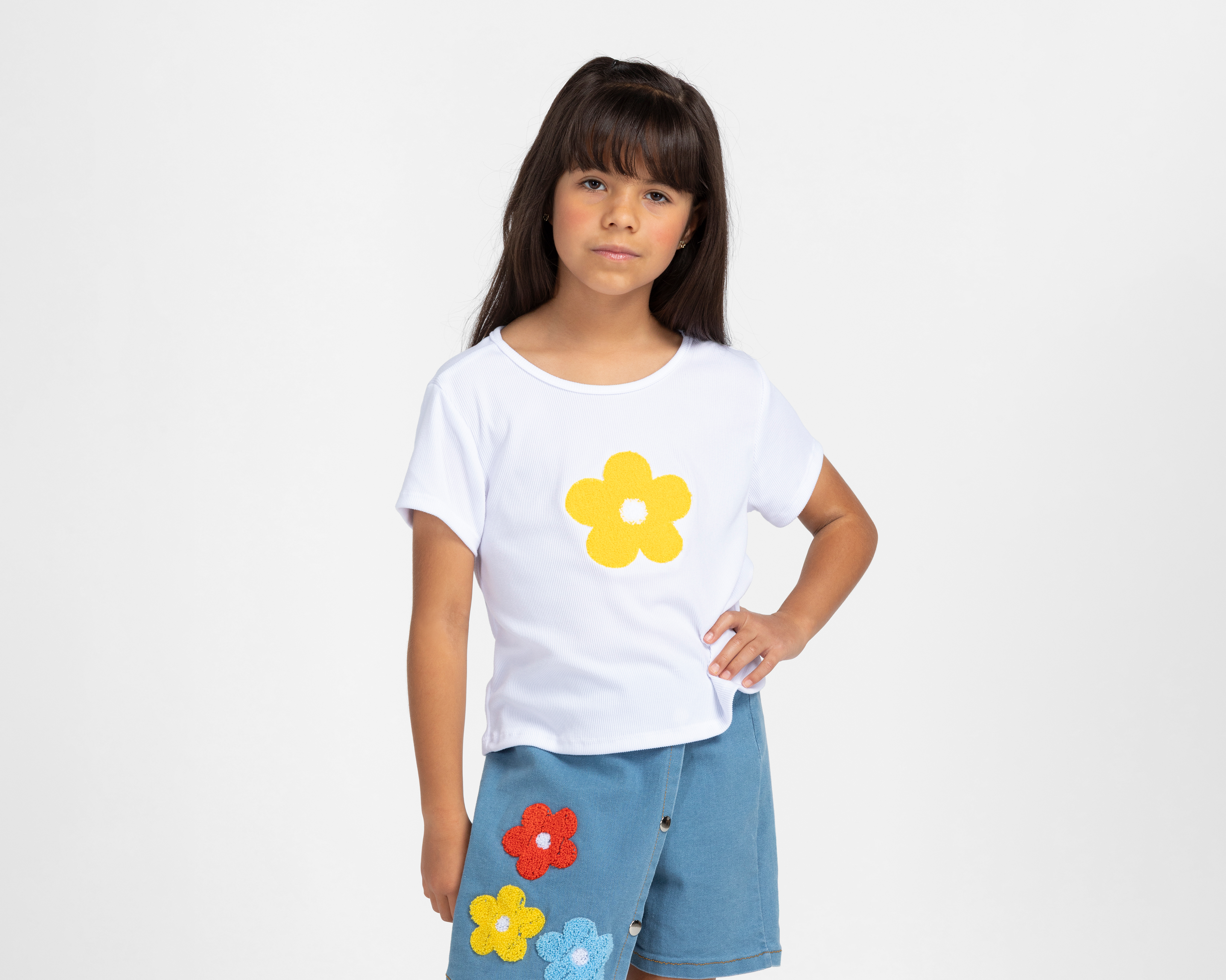 Foto 4 pulgar | Foto 3 | Blusa y Short Falda Girls Attitude para Niña