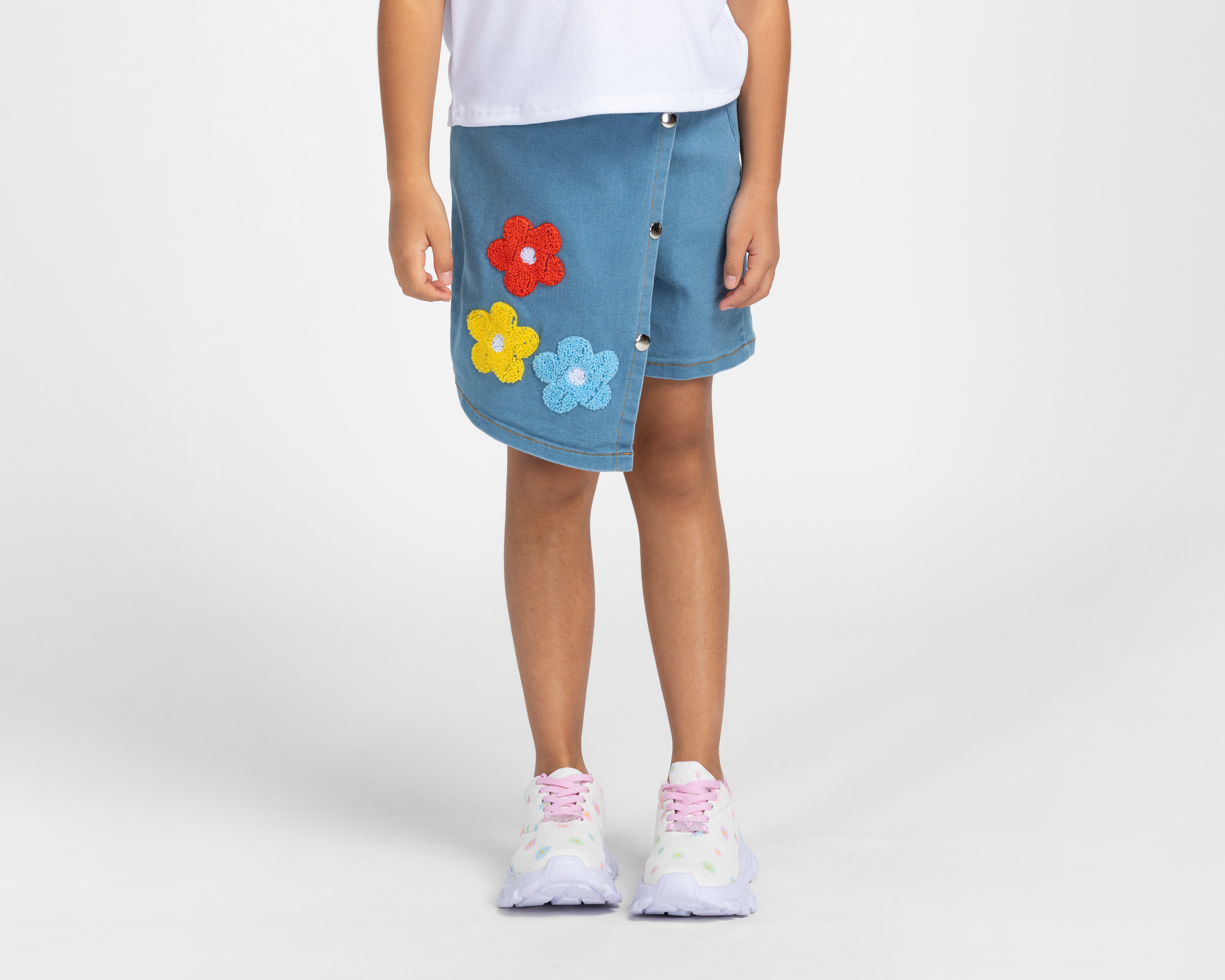 Foto 5 pulgar | Foto 4 | Blusa y Short Falda Girls Attitude para Niña