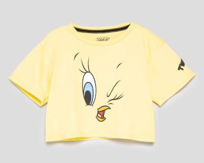 Foto 1 | Foto 1 | Playera de Cuello Redondo Amarillo Looney Tunes para Niña