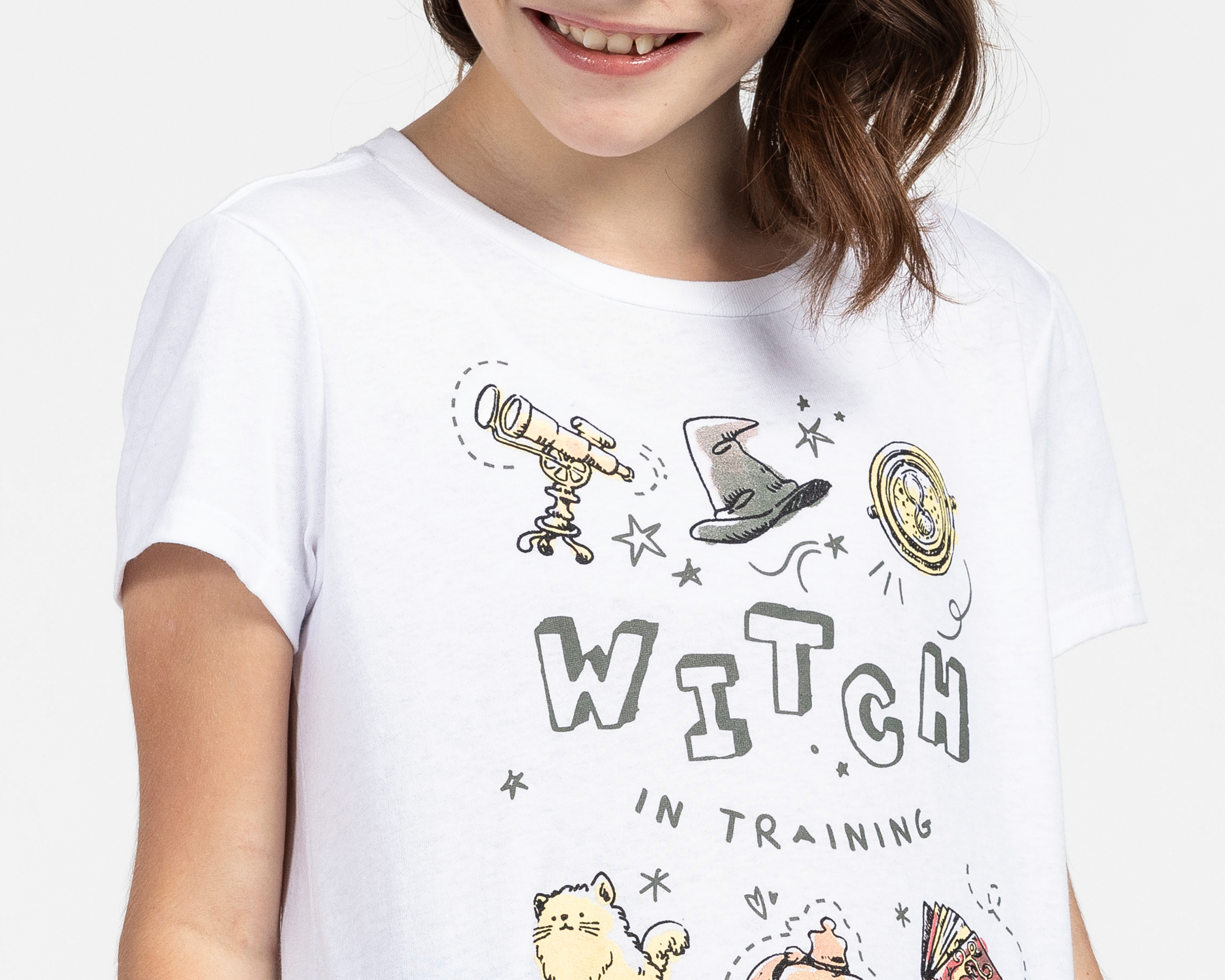 Foto 4 pulgar | Foto 3 | Playera Harry Potter Manga Corta Estampada para Niña